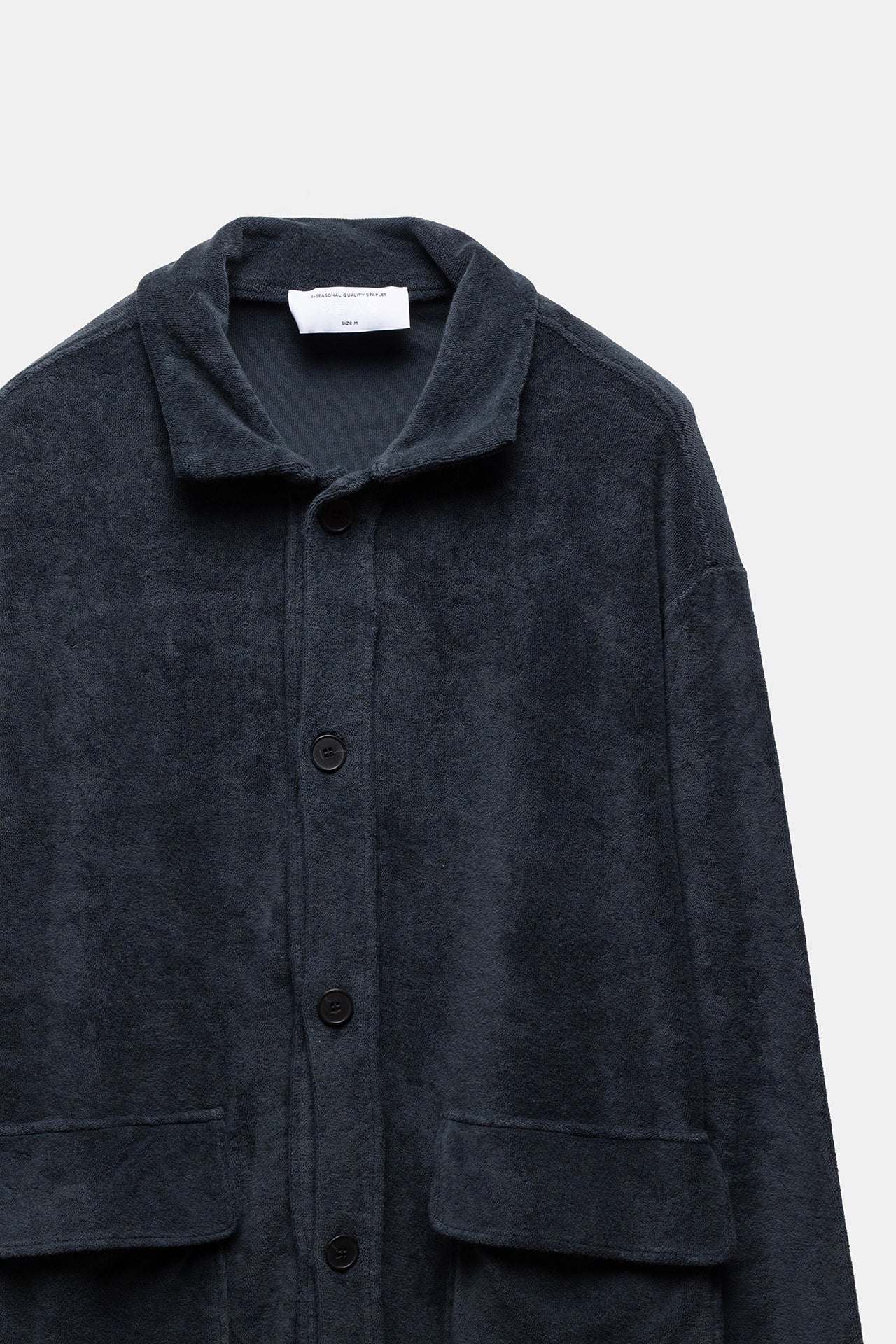 Pau Terry Bomber Jacket Navy