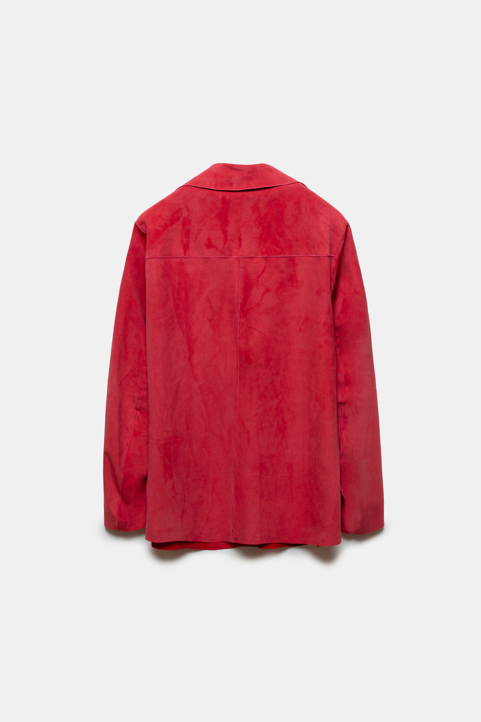 Randa Leather Overshirt Red