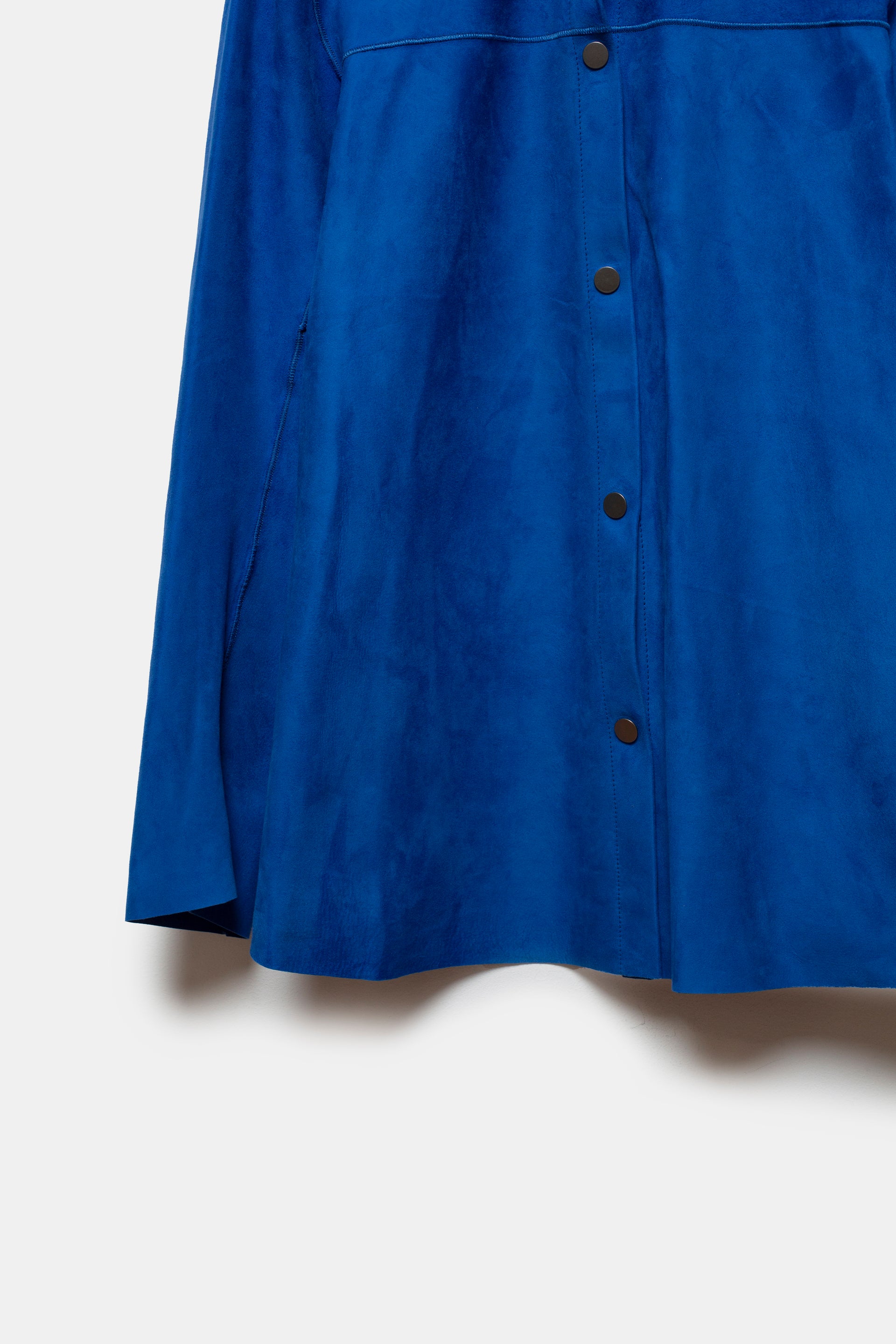 Randa Leather Overshirt Blue