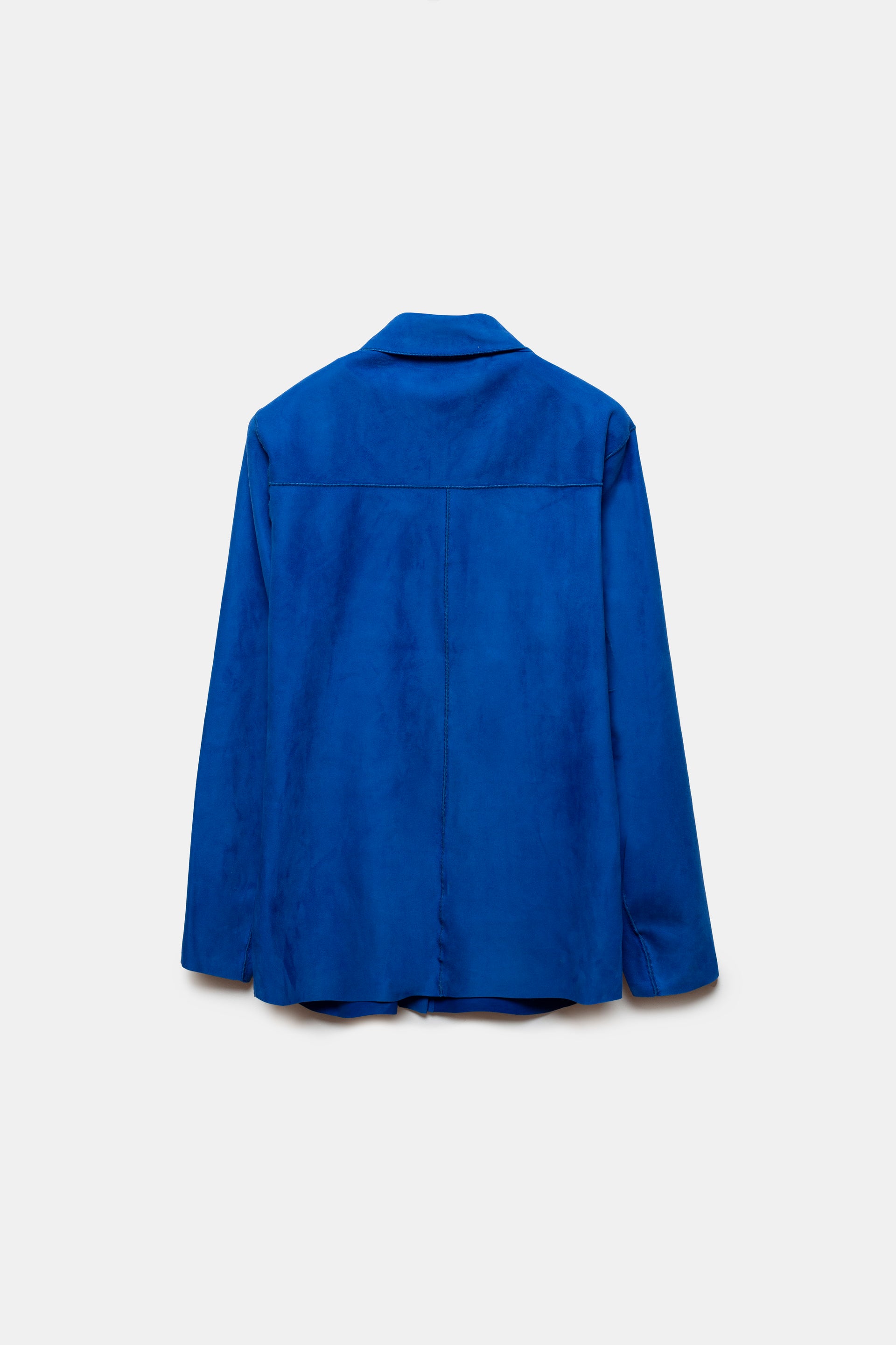 Randa Leather Overshirt Blue