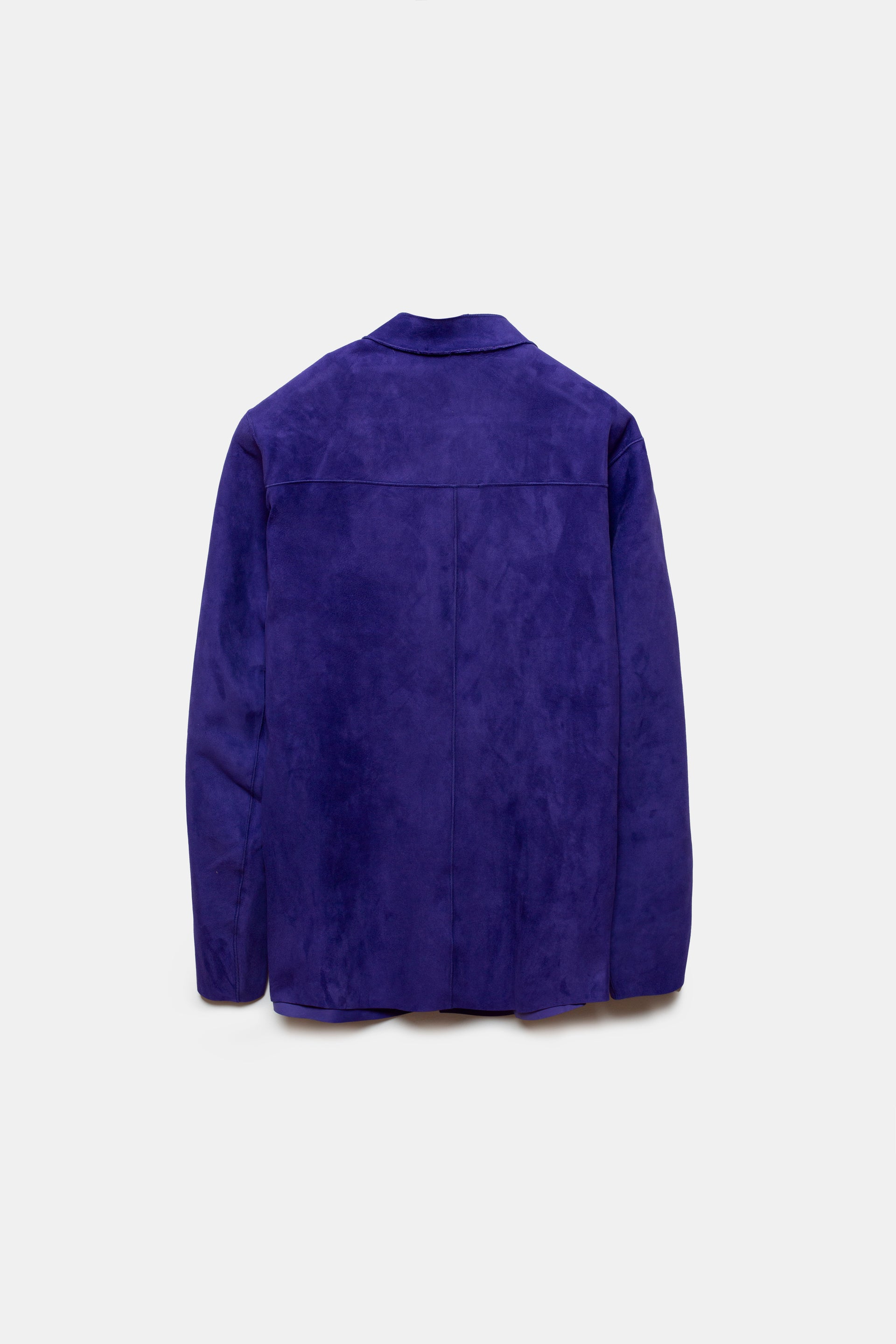 Randy Mao Leather Overshirt Purple