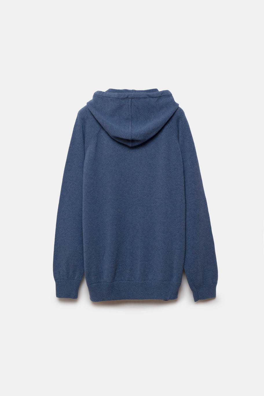Rigel Knit Cashmere Zip Hoodie Blue