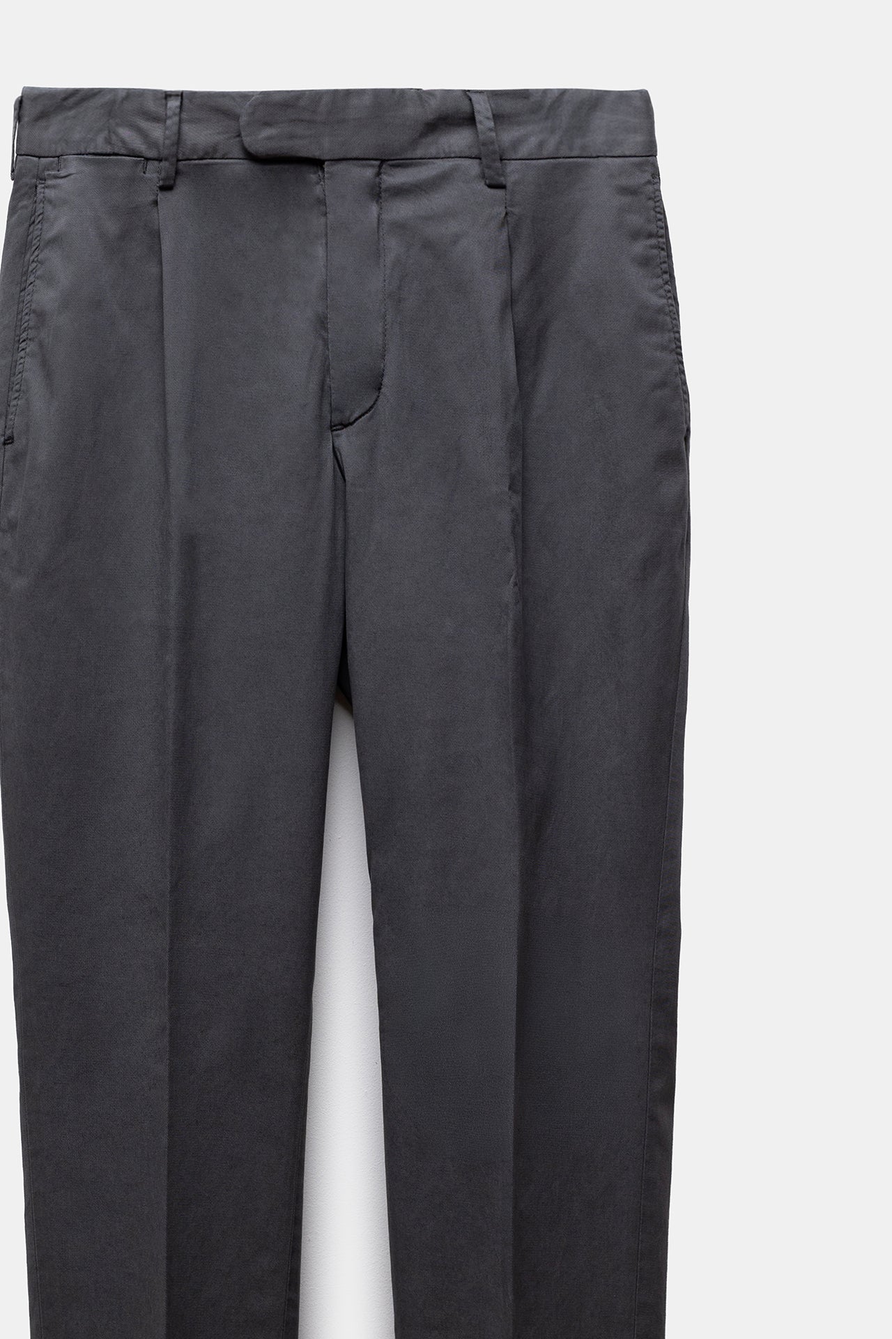 Traccio Lyocell-Cotton Trousers Anthracite