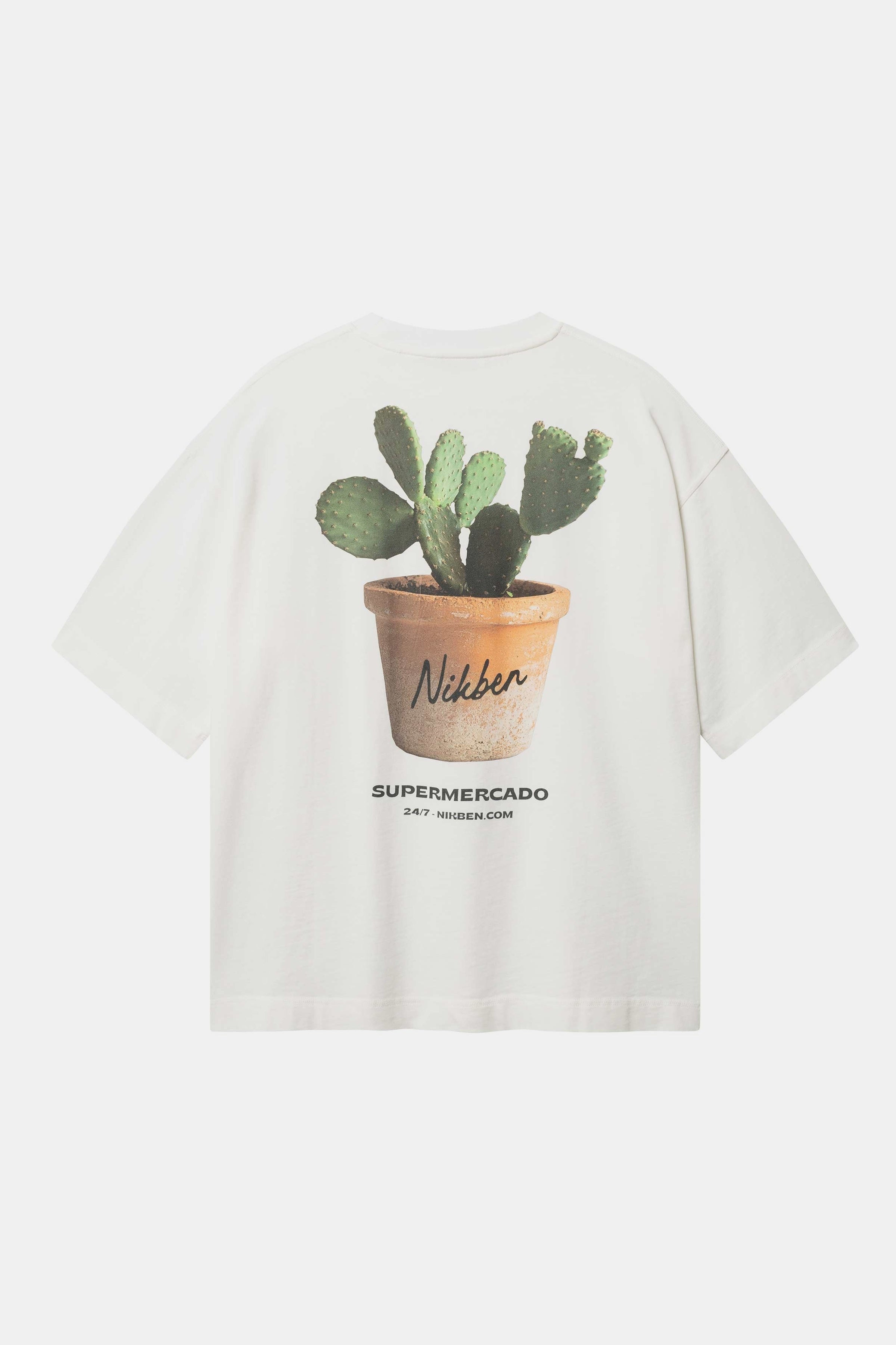Houseplant Boxy Tee White