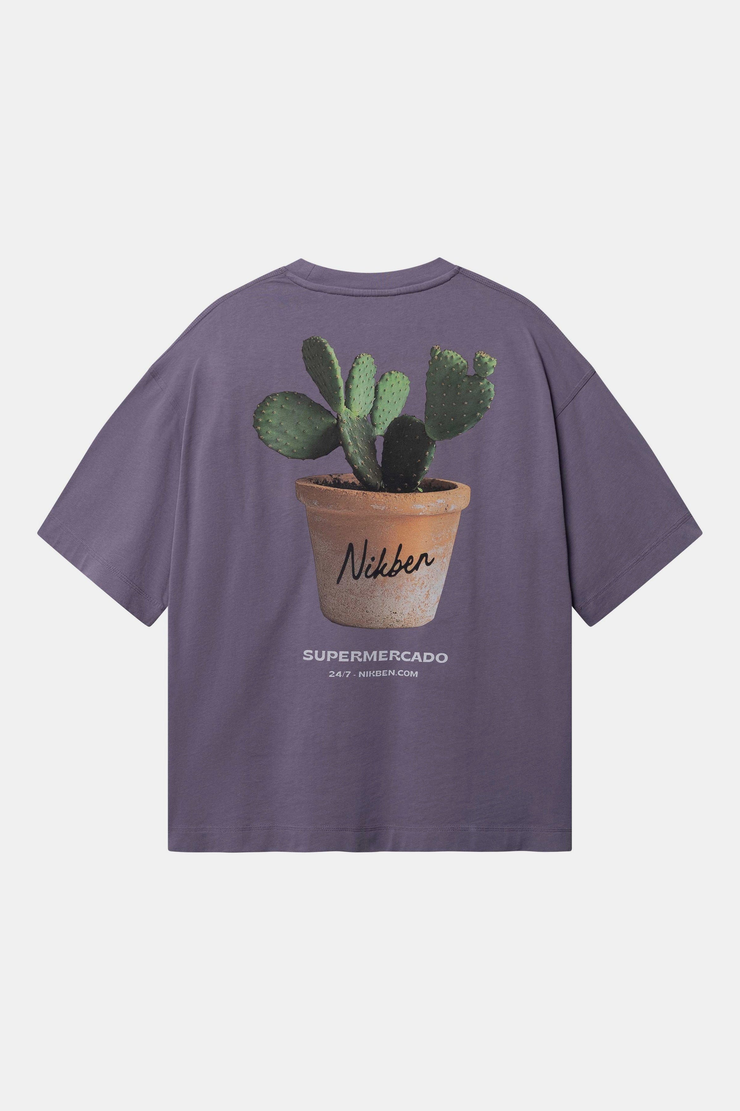 Houseplant Boxy Tee Purple