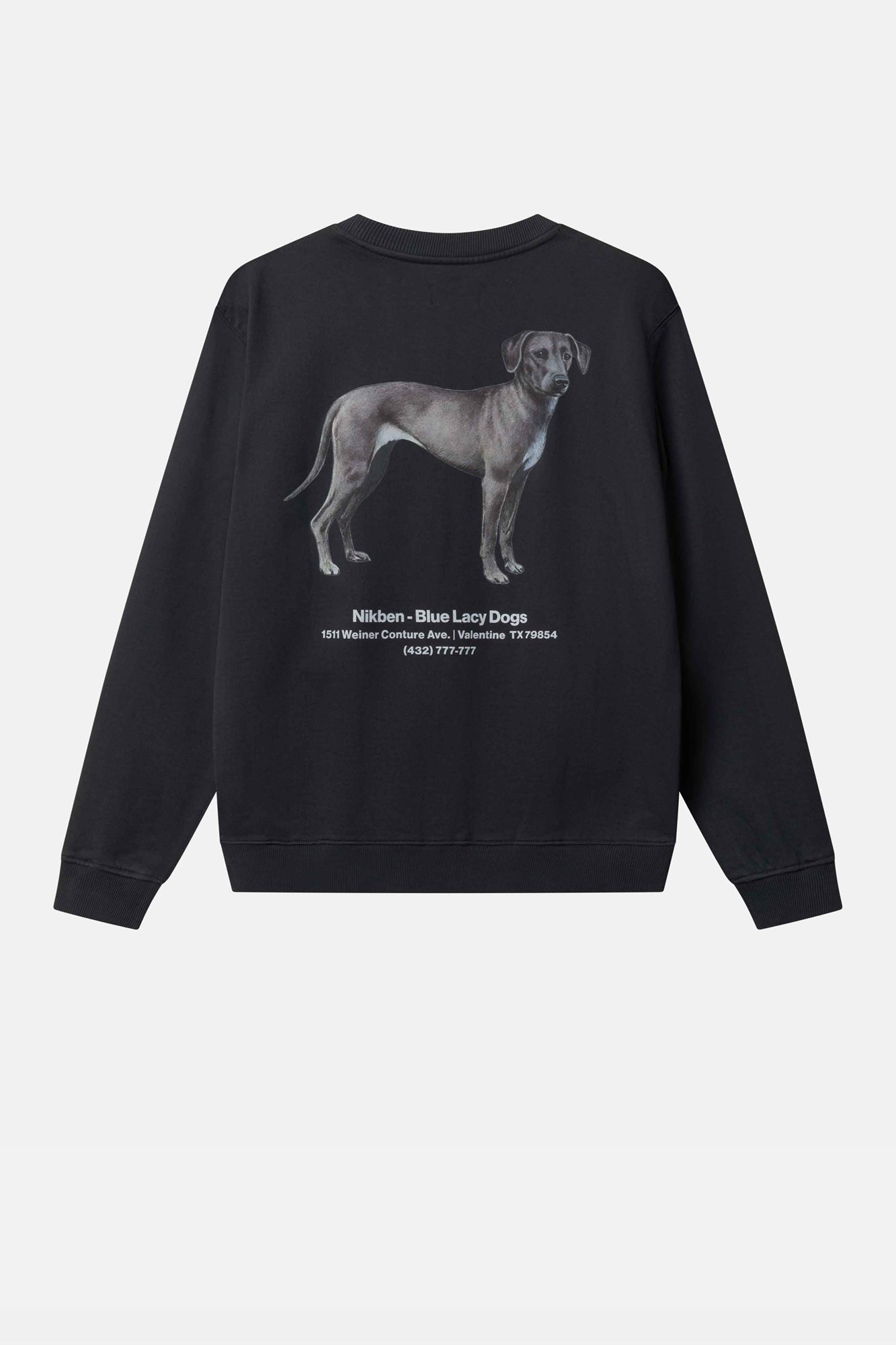 Blue Lacy Crew Sweatshirt