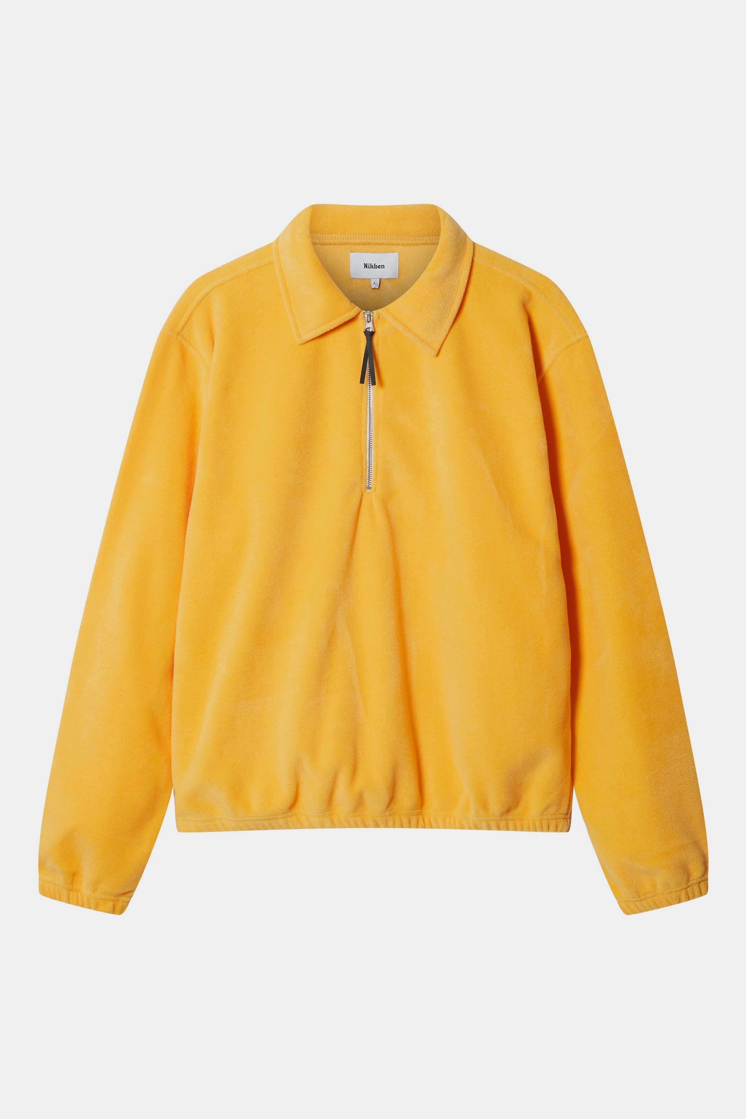 Boxy Polar Zip Gold Yellow