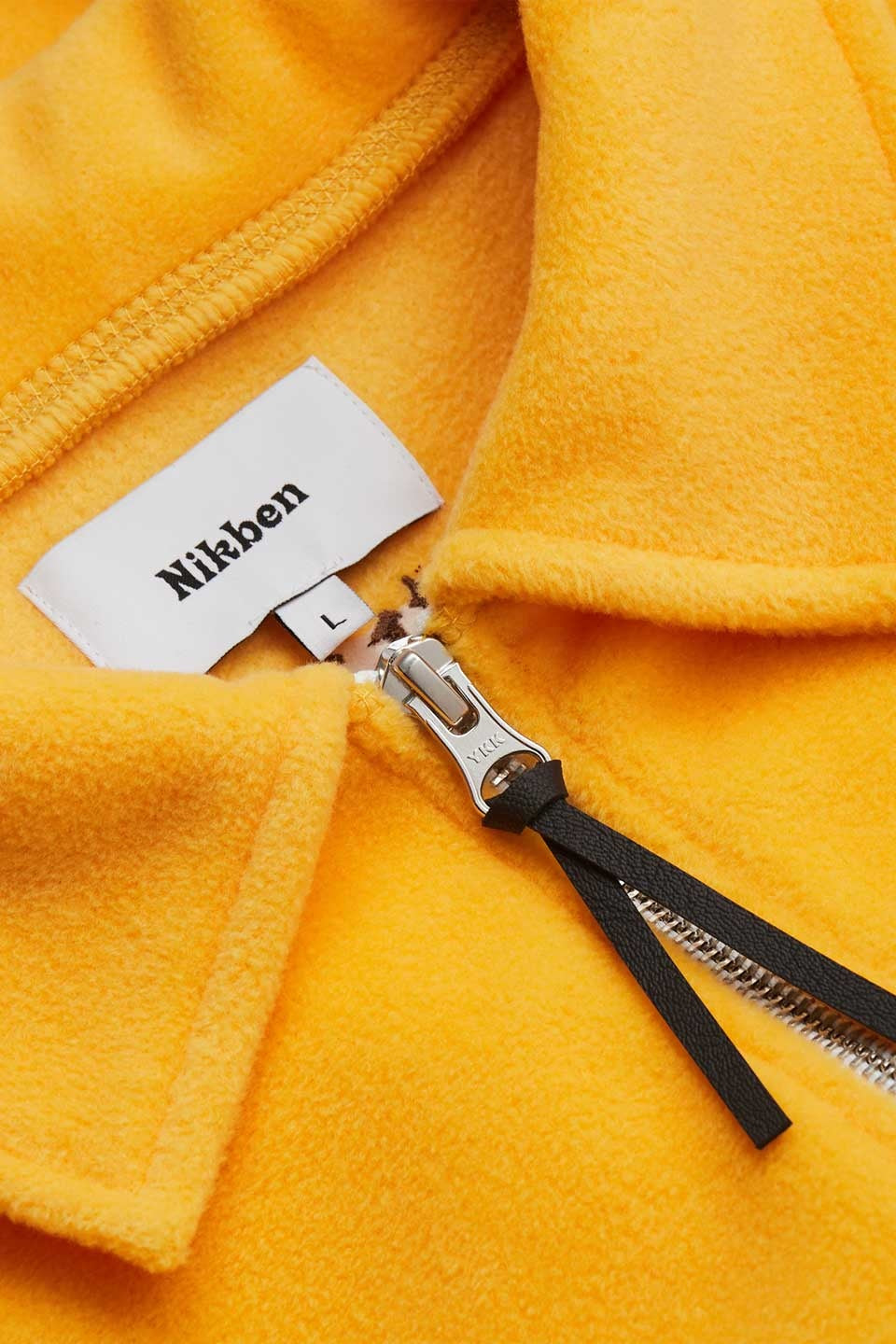 Boxy Polar Zip Gold Yellow