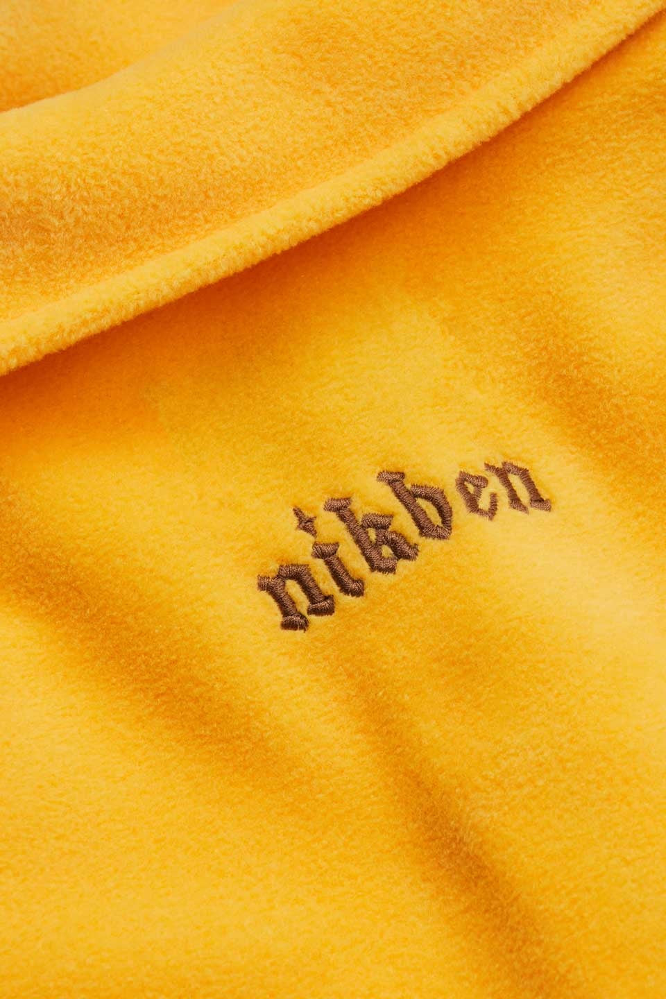 Boxy Polar Zip Gold Yellow