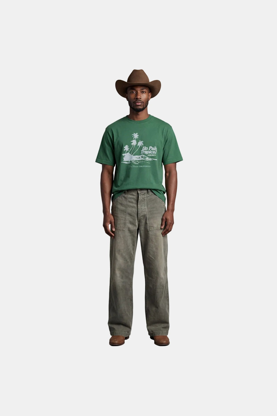 Pais Tropical Tee Pine Green