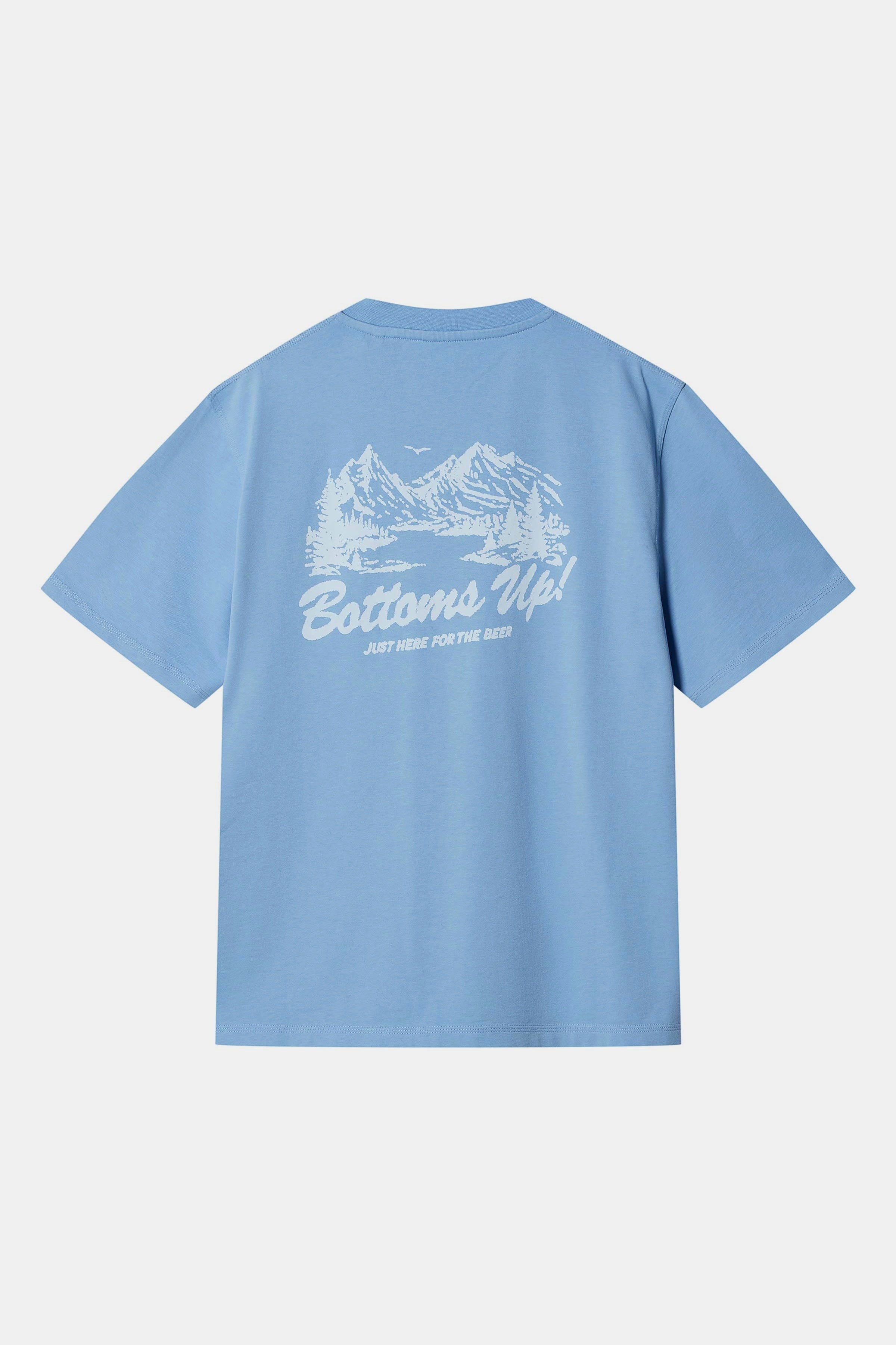 Pocket Bottom Tee Light Blue