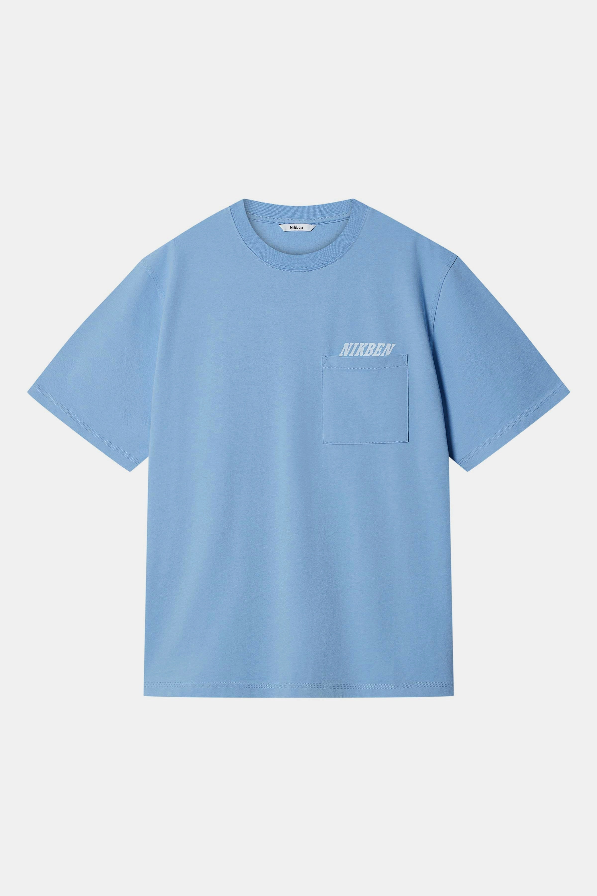Pocket Bottom Tee Light Blue