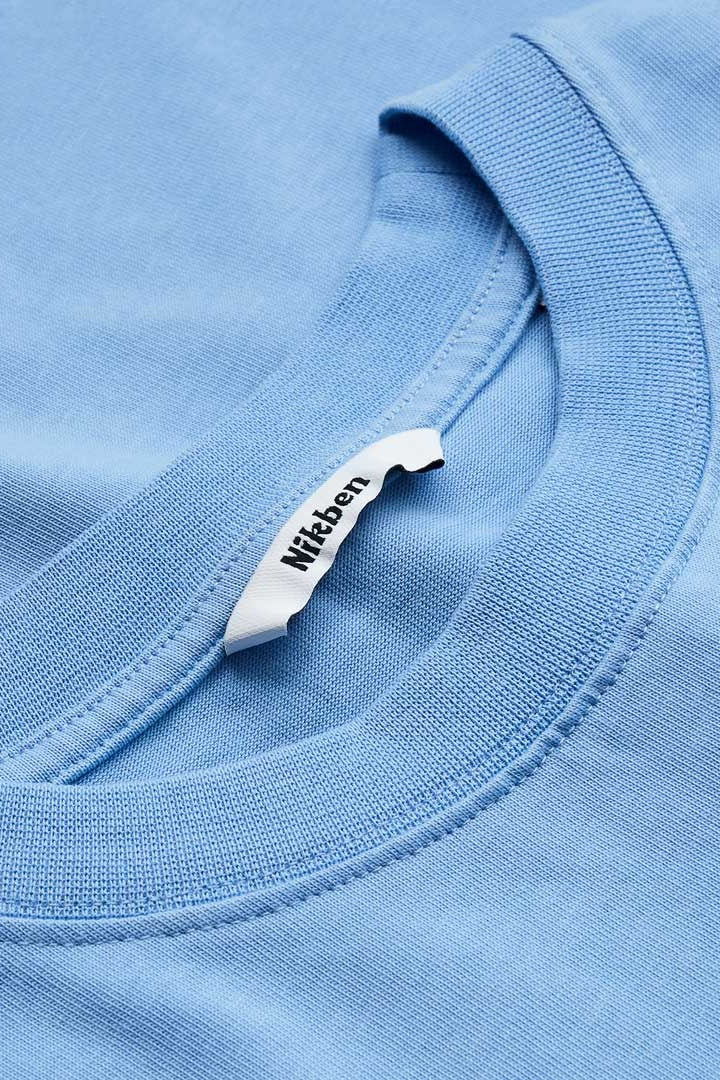 Pocket Bottom Tee Light Blue