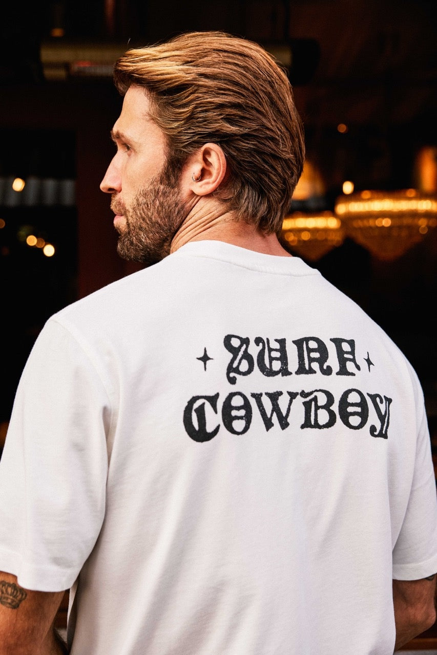 Surf Cowboy Tee Off white