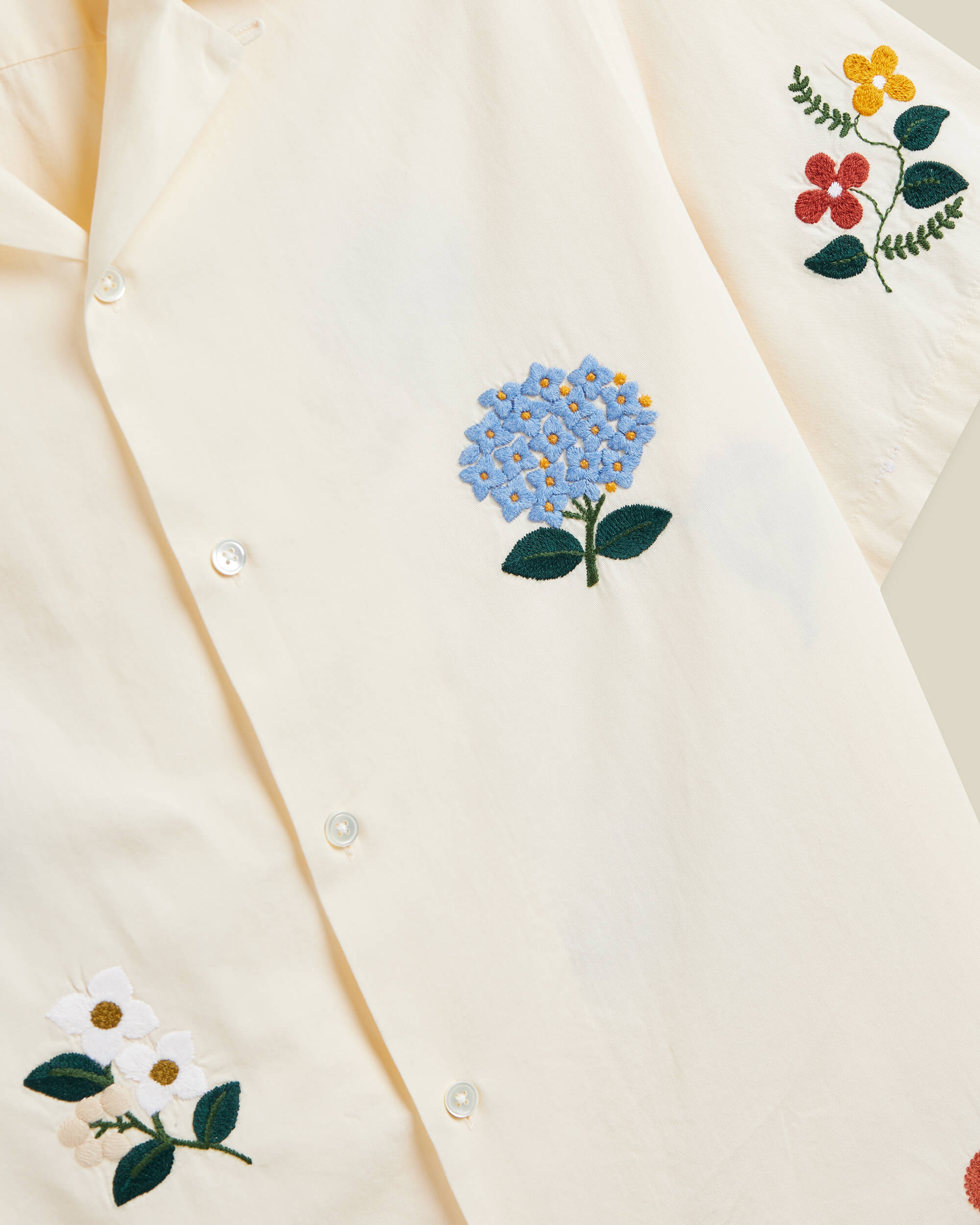 Embroidery Flower Shirt