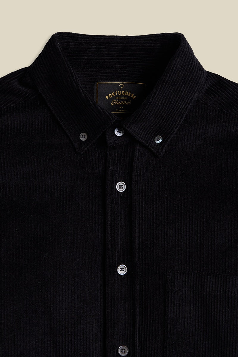 Lobo Corduroy Shirt Black