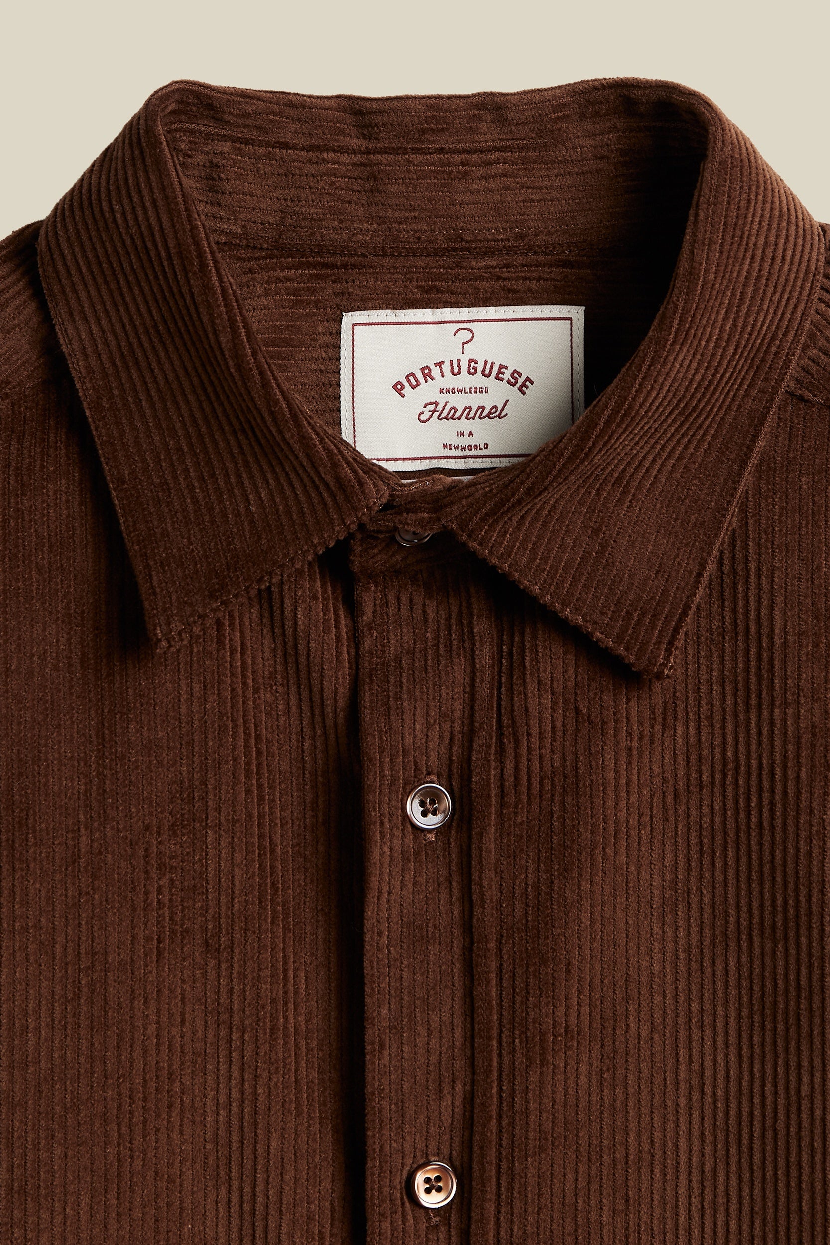 Lobo Embroidery Shirt Brown
