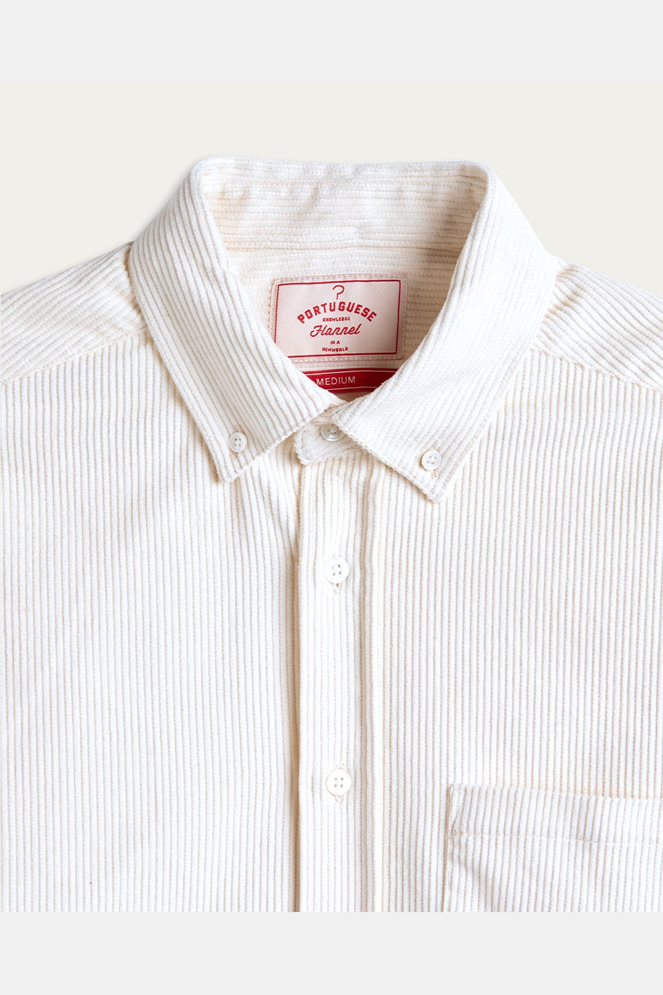 Lobo Corduroy Shirt Ecru