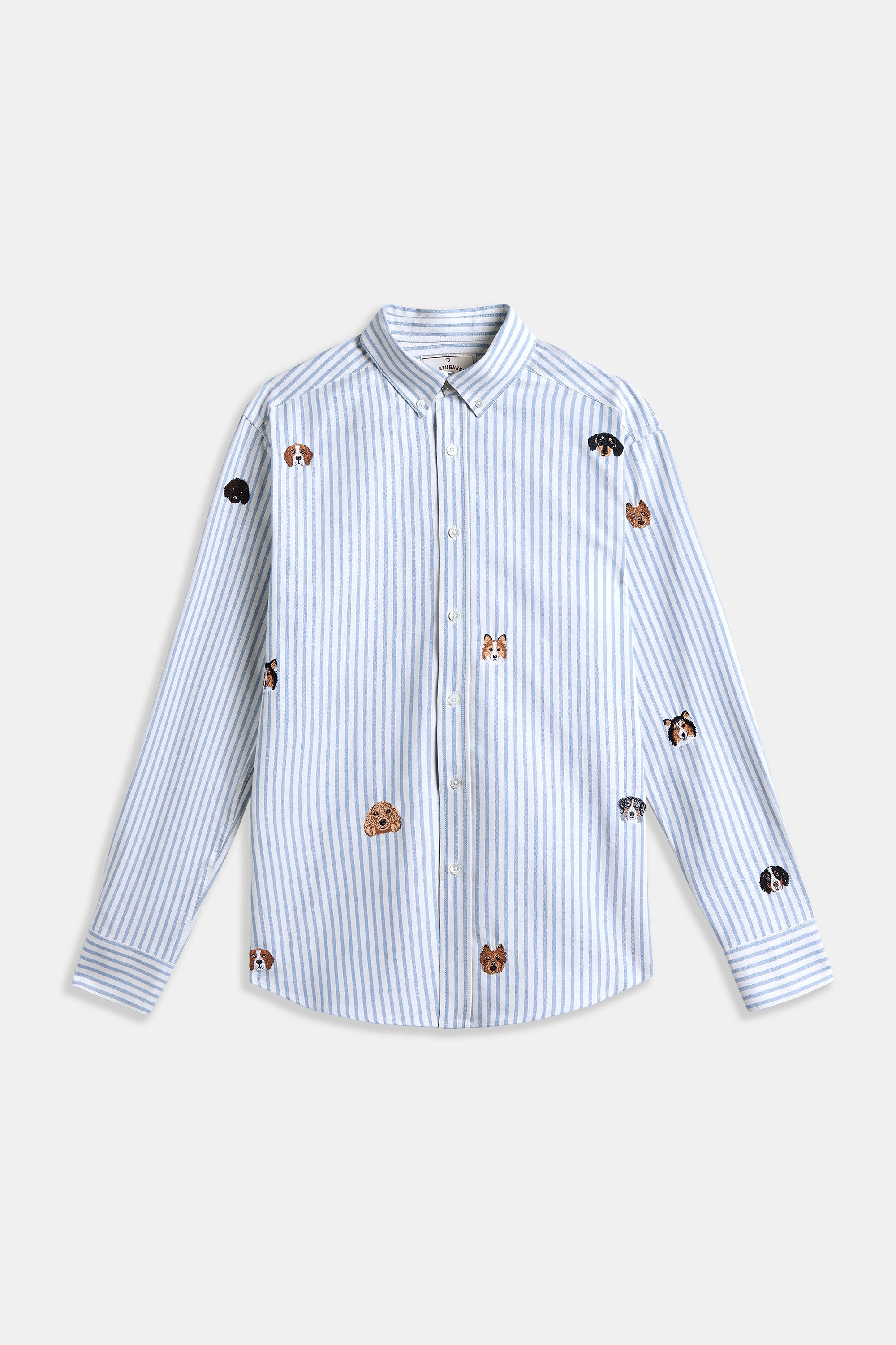 Montebelo Oxford Dogs Shirt Striped