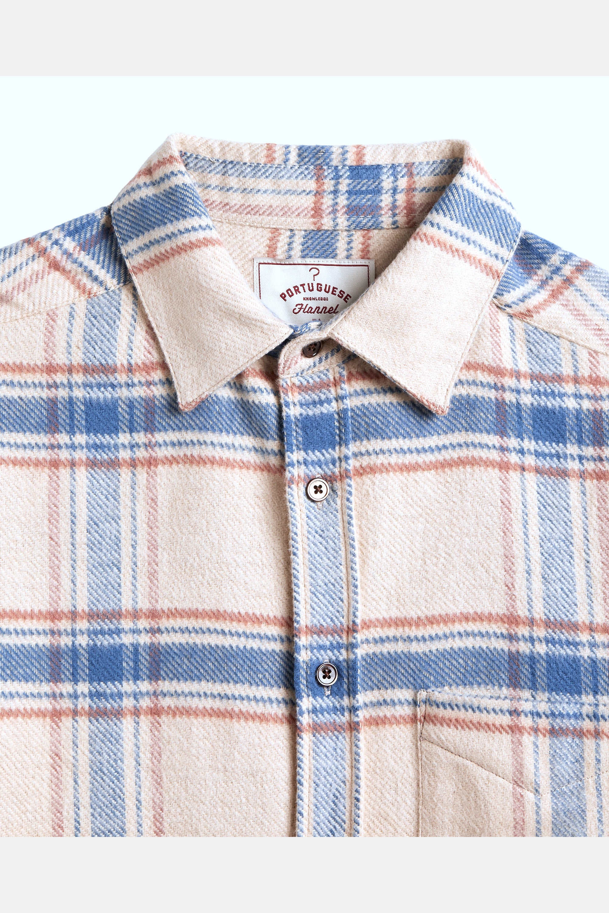 Serena Flannel Shirt Checked Beige