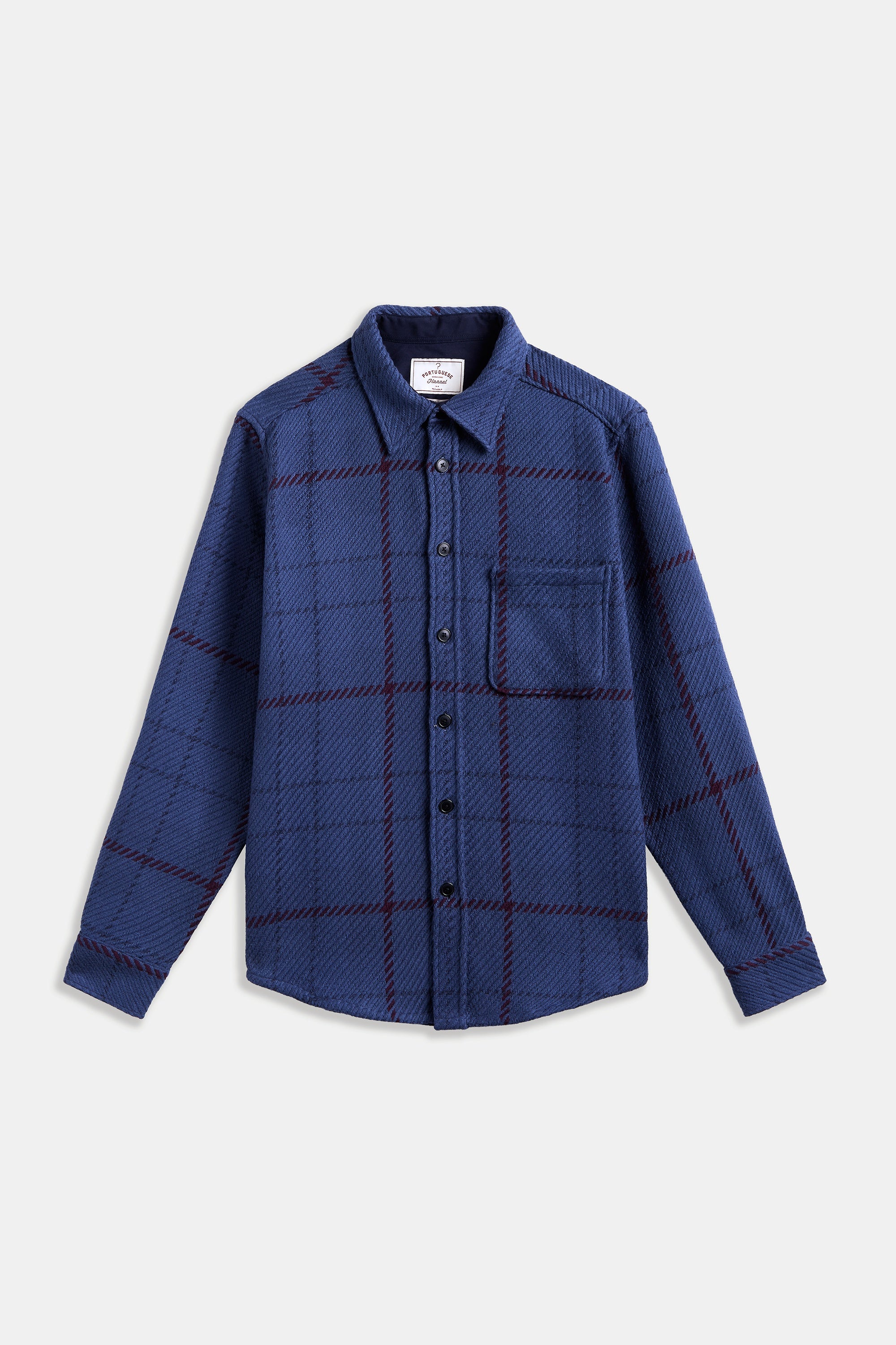 Upper Flannel Shirt Petrol Blue