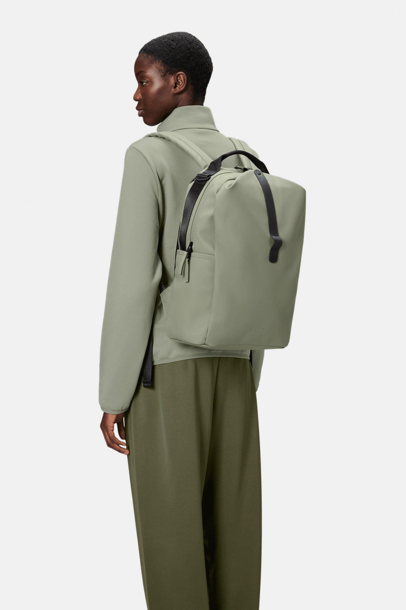 Clip Front Backpack Drift Green