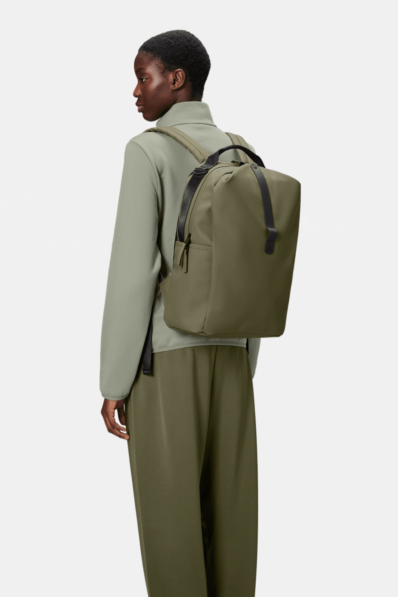 Clip Front Backpack Marsh Olive