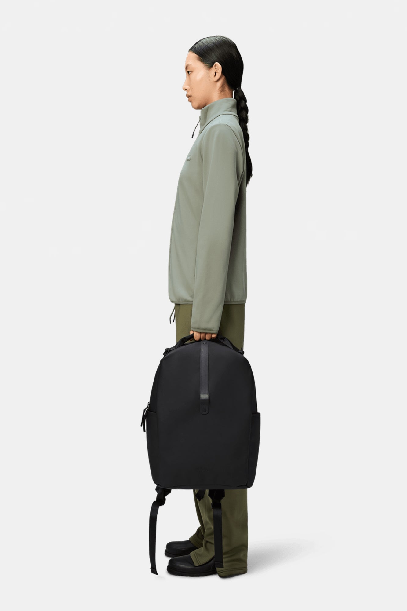 Clip Front Backpack Black