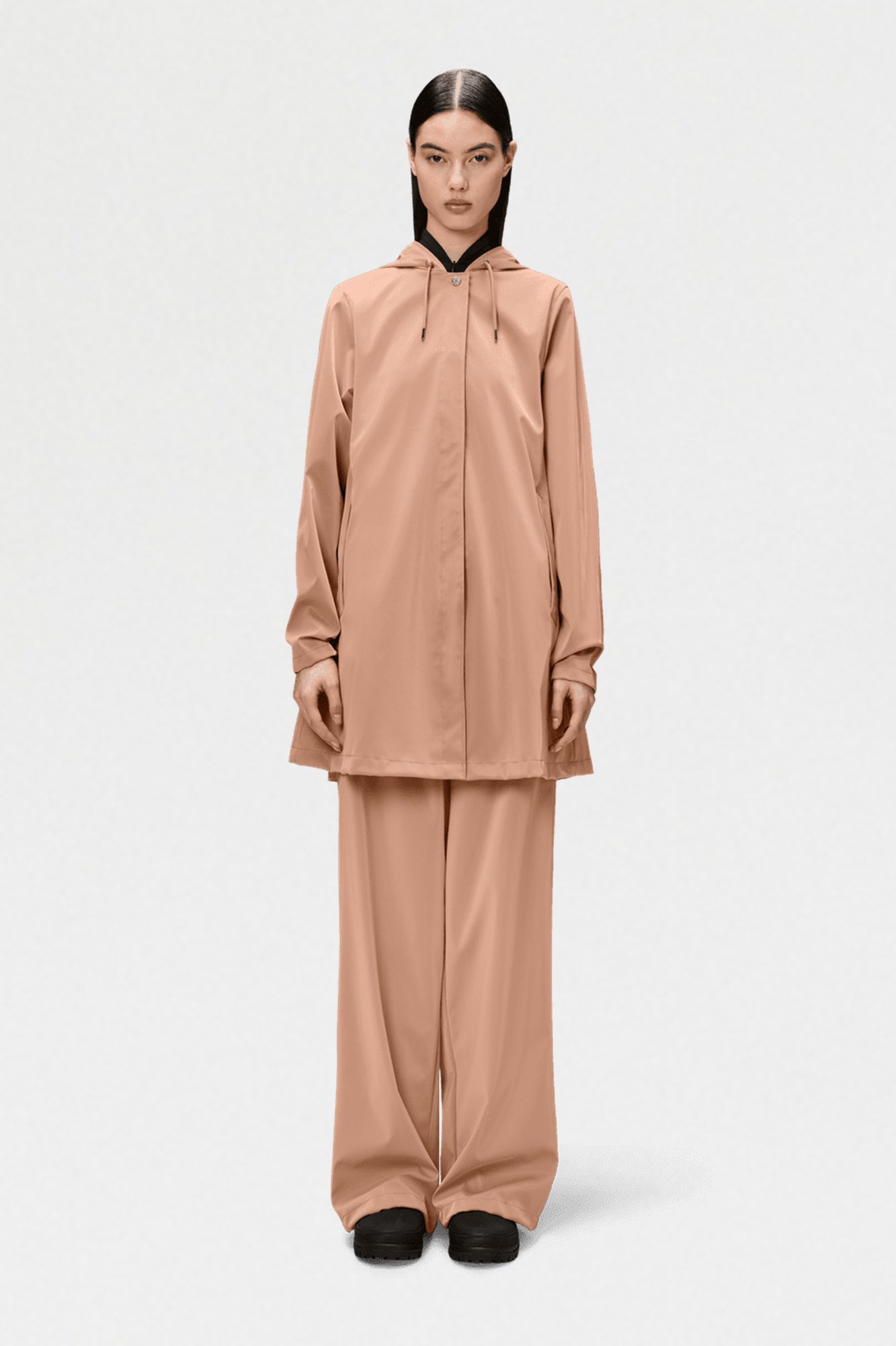 Rain A-Line Jacket Coy Peach