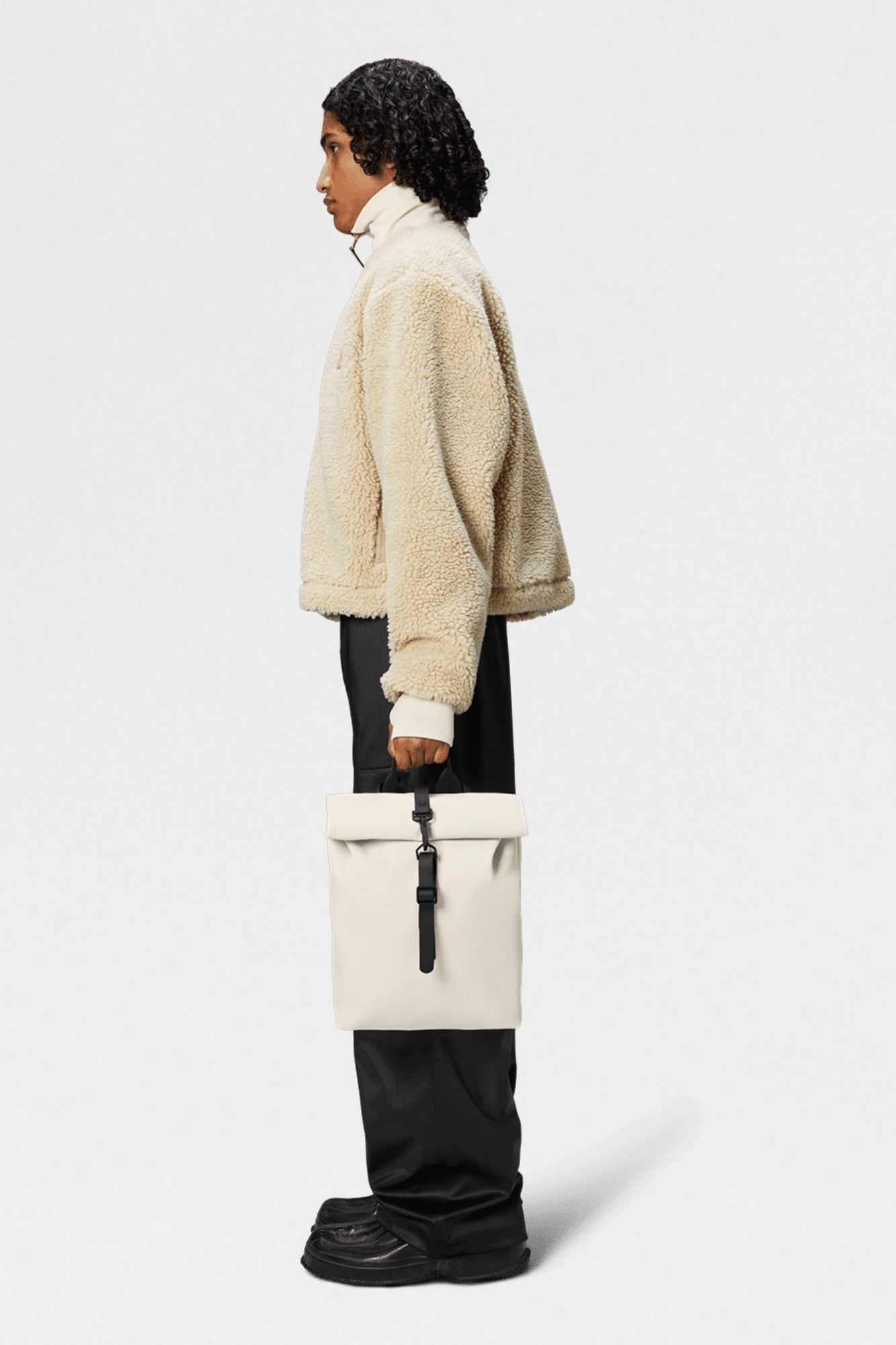 Rolltop Rucksack Mini Dune Ecru