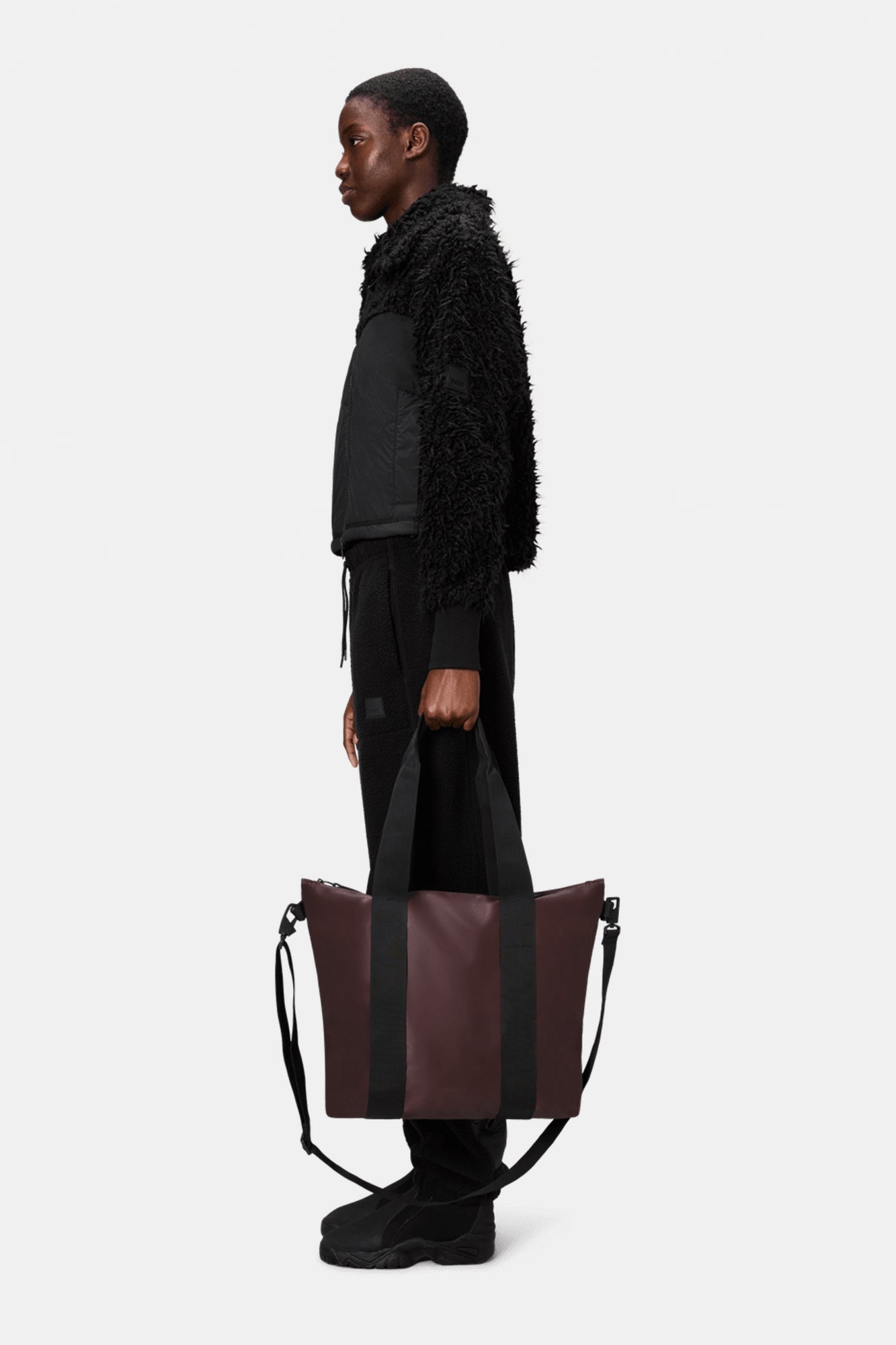 Tote Bag Mini Depth Burgundy