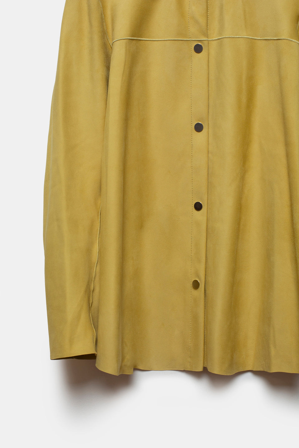 Randa Leather Overshirt Lime