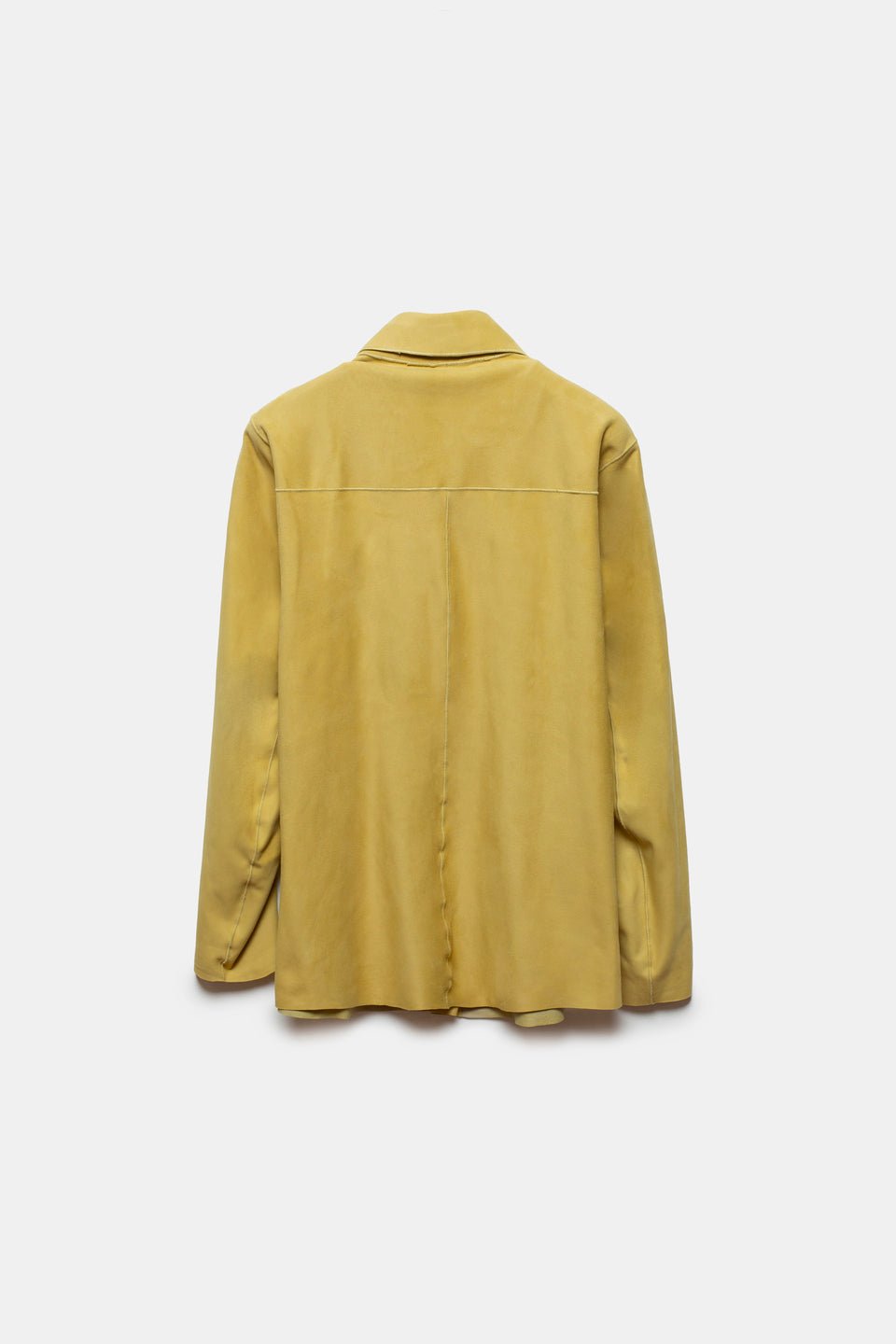 Randa Leather Overshirt Lime