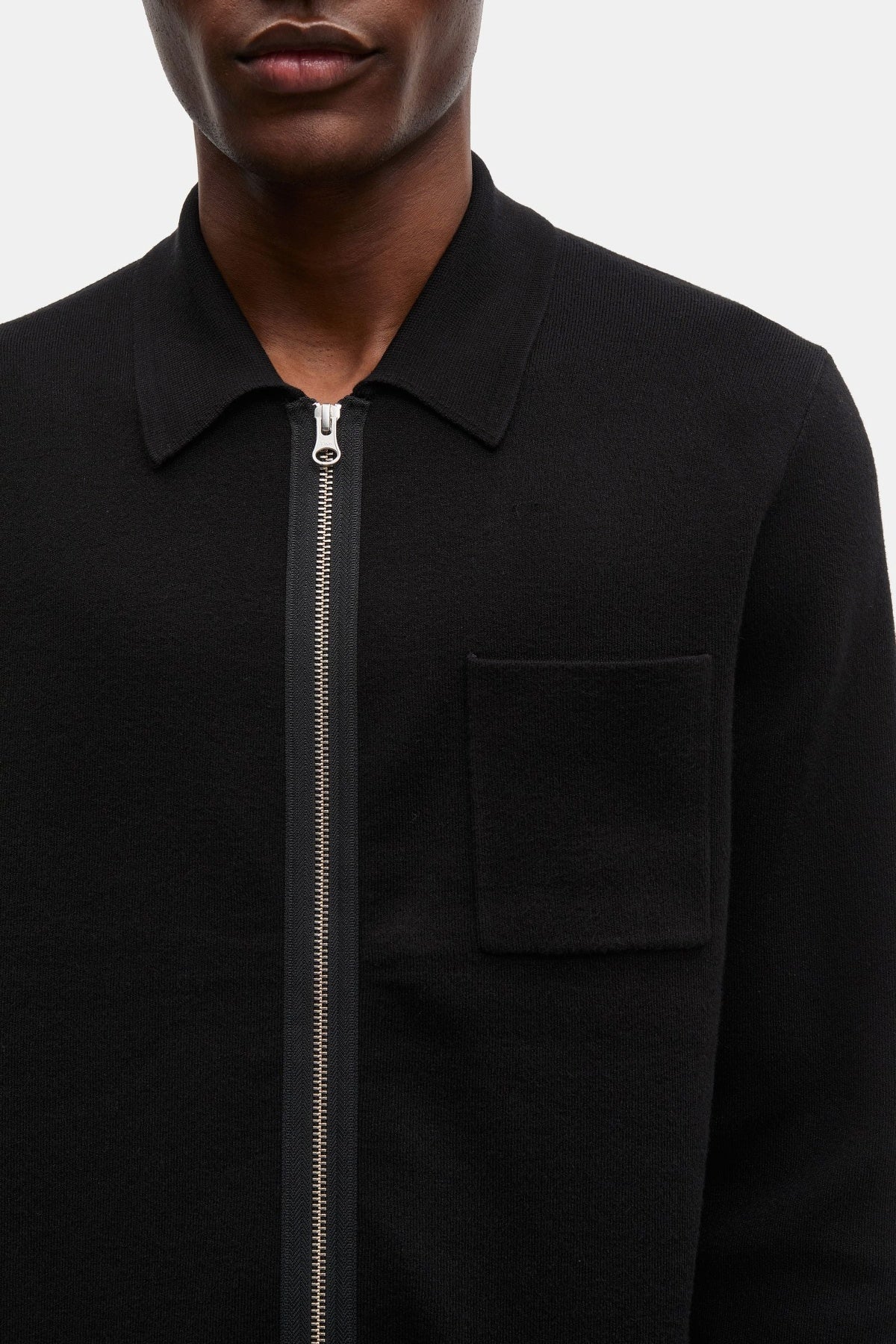 Guna Zip Cardigan Black
