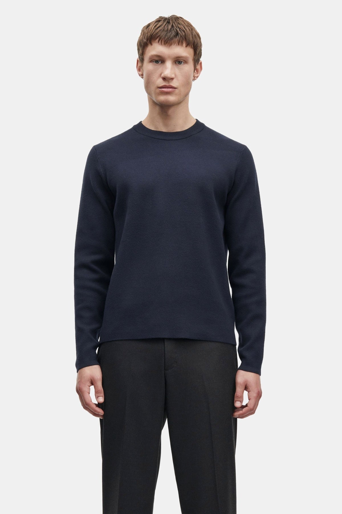 Gunan Crew Neck Pullover Navy