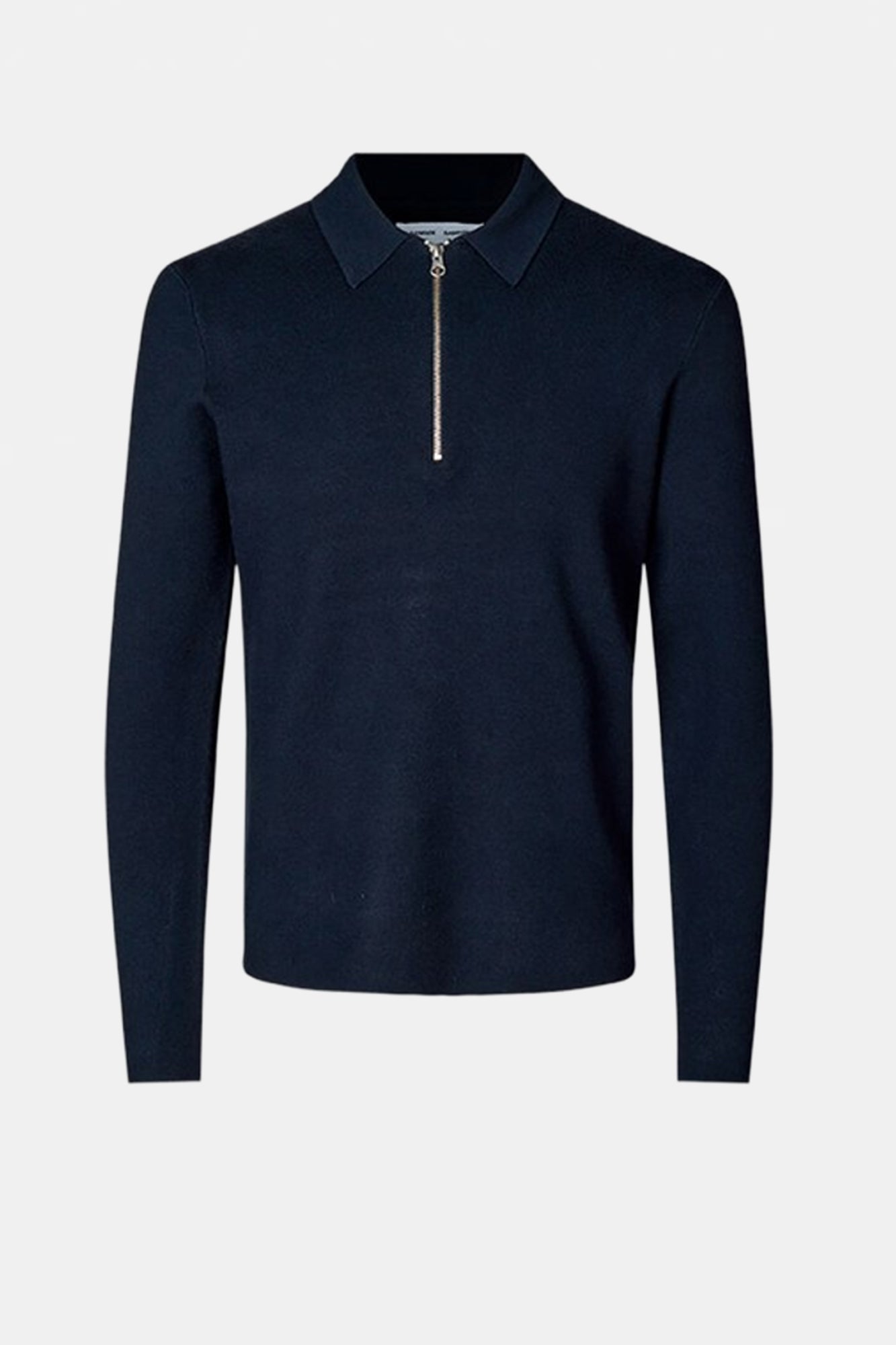 Guna Half Zip Polo Sweater Navy