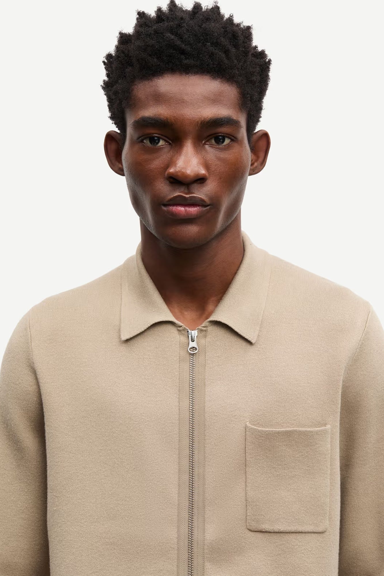 Guna Zip Cardigan Natural