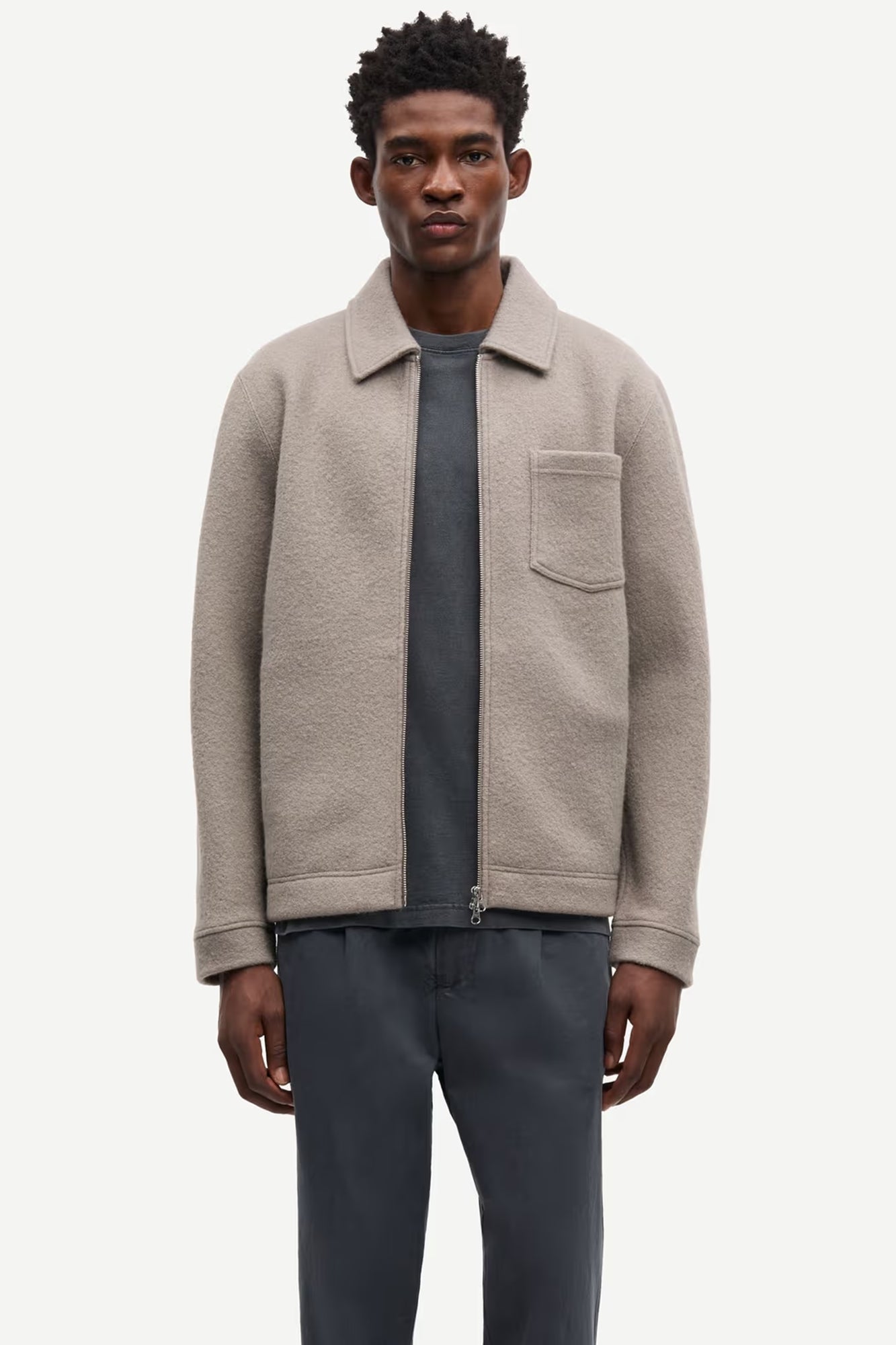 Hannes Wool Zip Cardigan