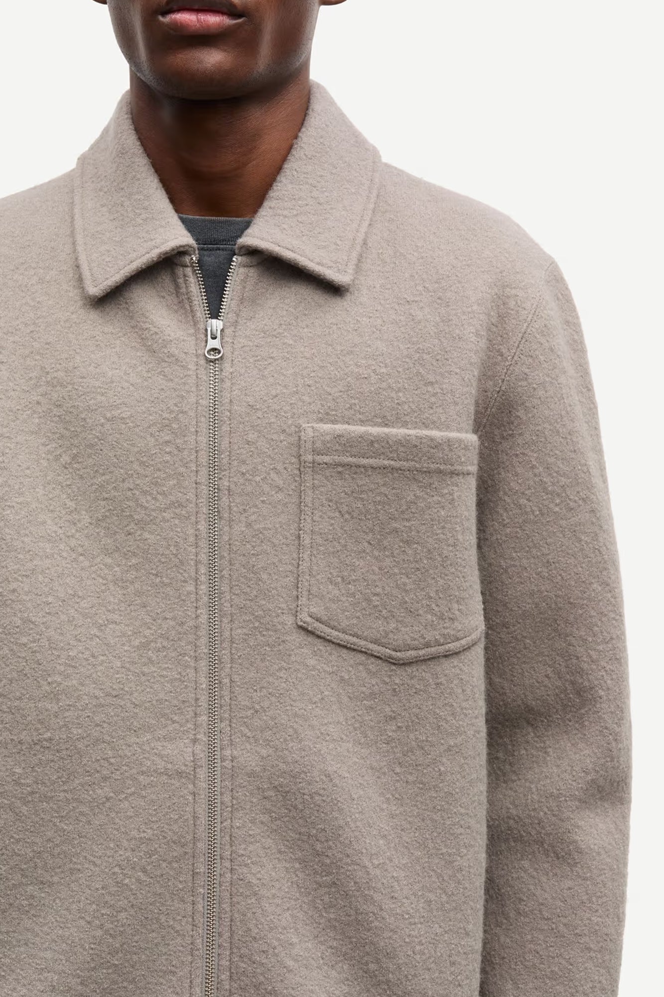 Hannes Wool Zip Cardigan