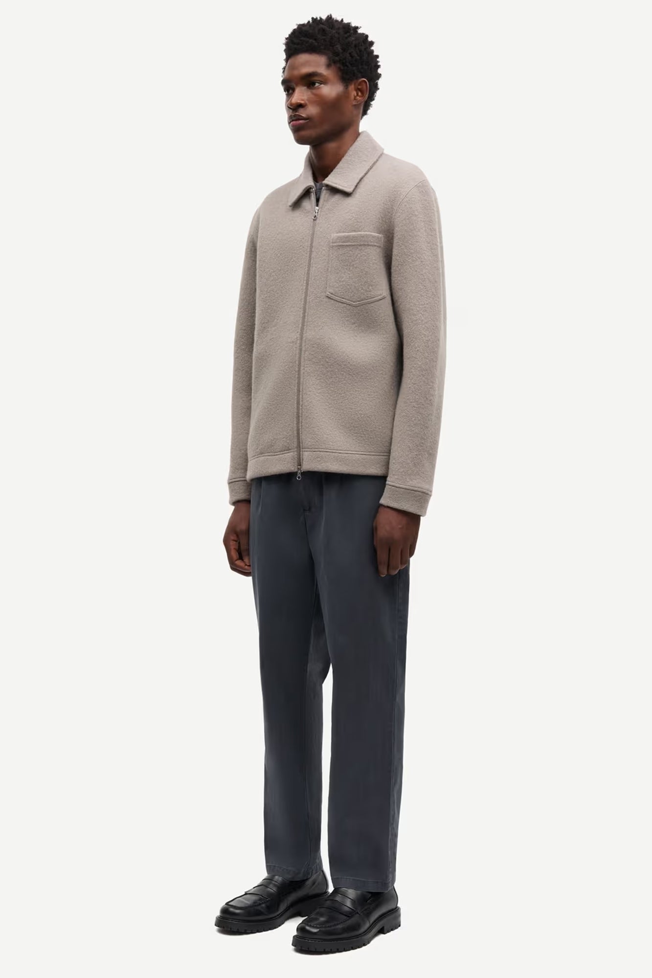 Hannes Wool Zip Cardigan