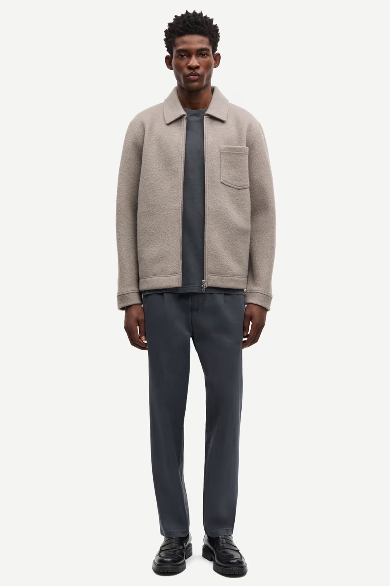 Hannes Wool Zip Cardigan