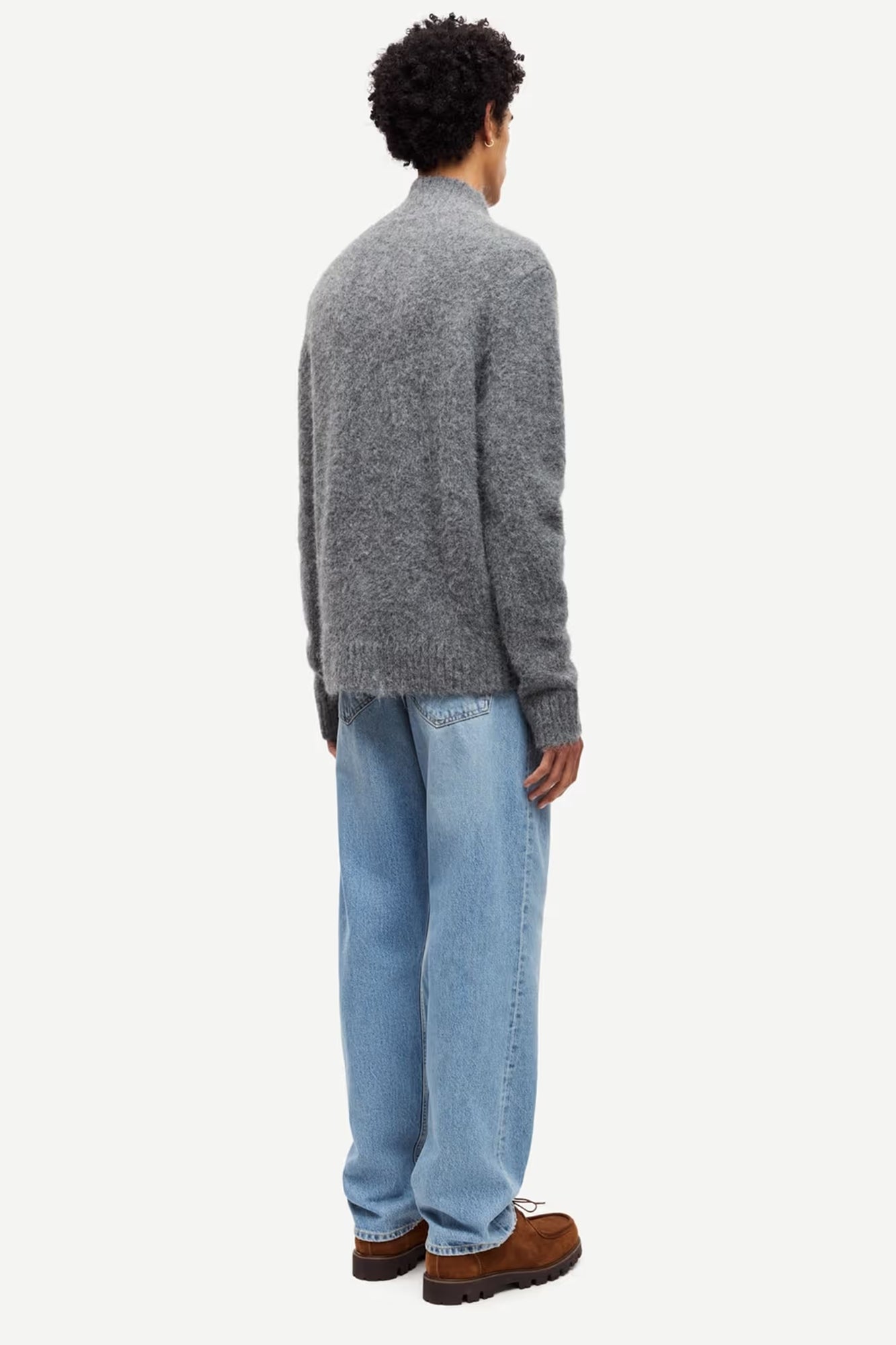 Sajean Alpaca Zip Cardigan