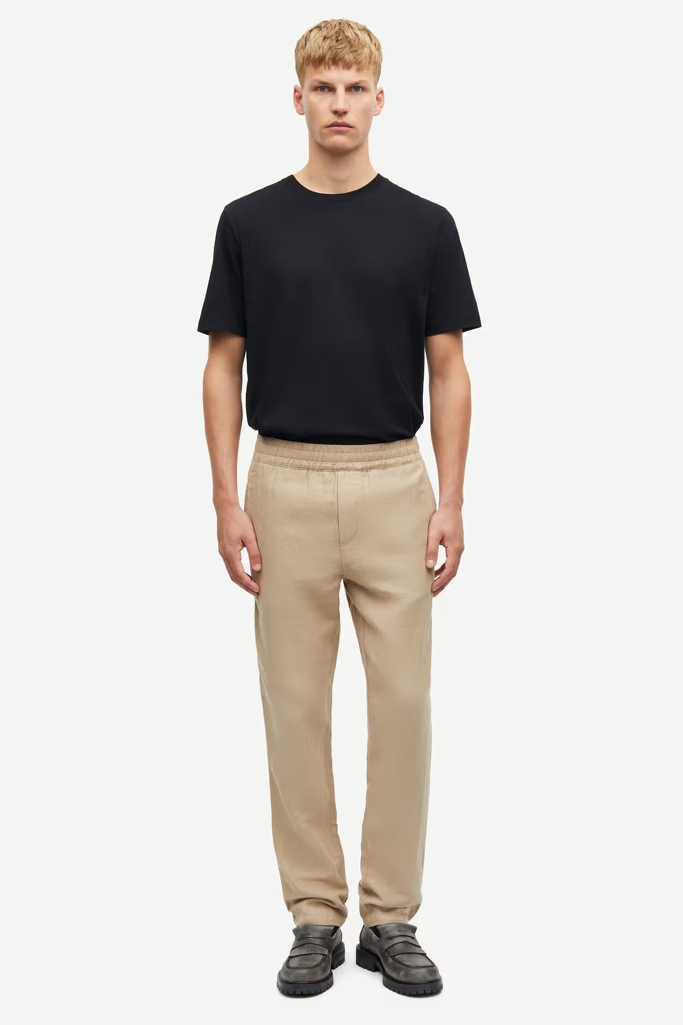 Smithy Cotton Linen Trousers Beige