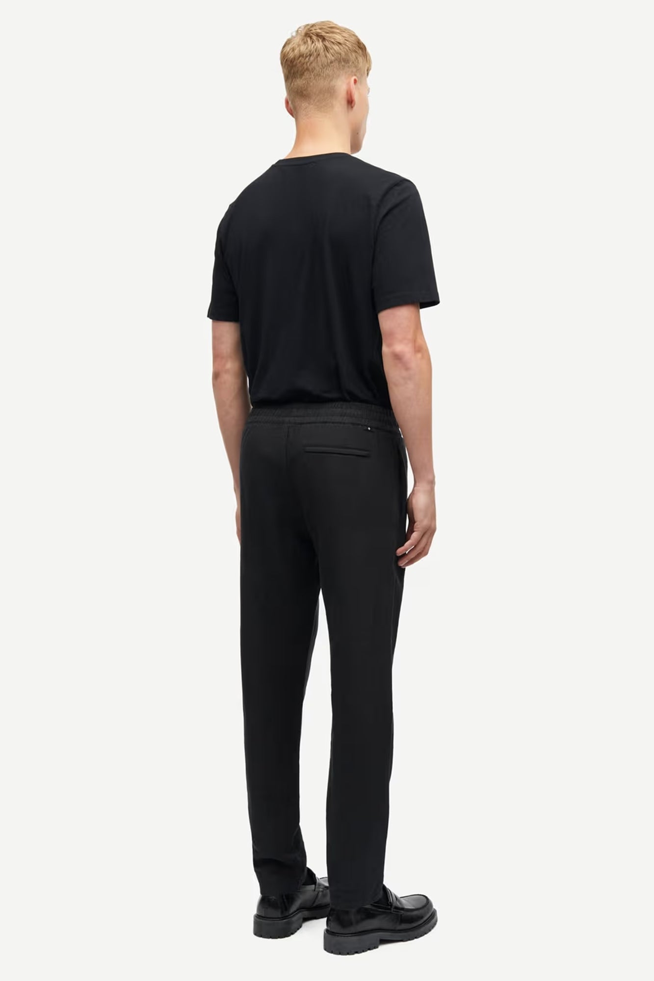 Smithy Cotton Linen Trousers Black