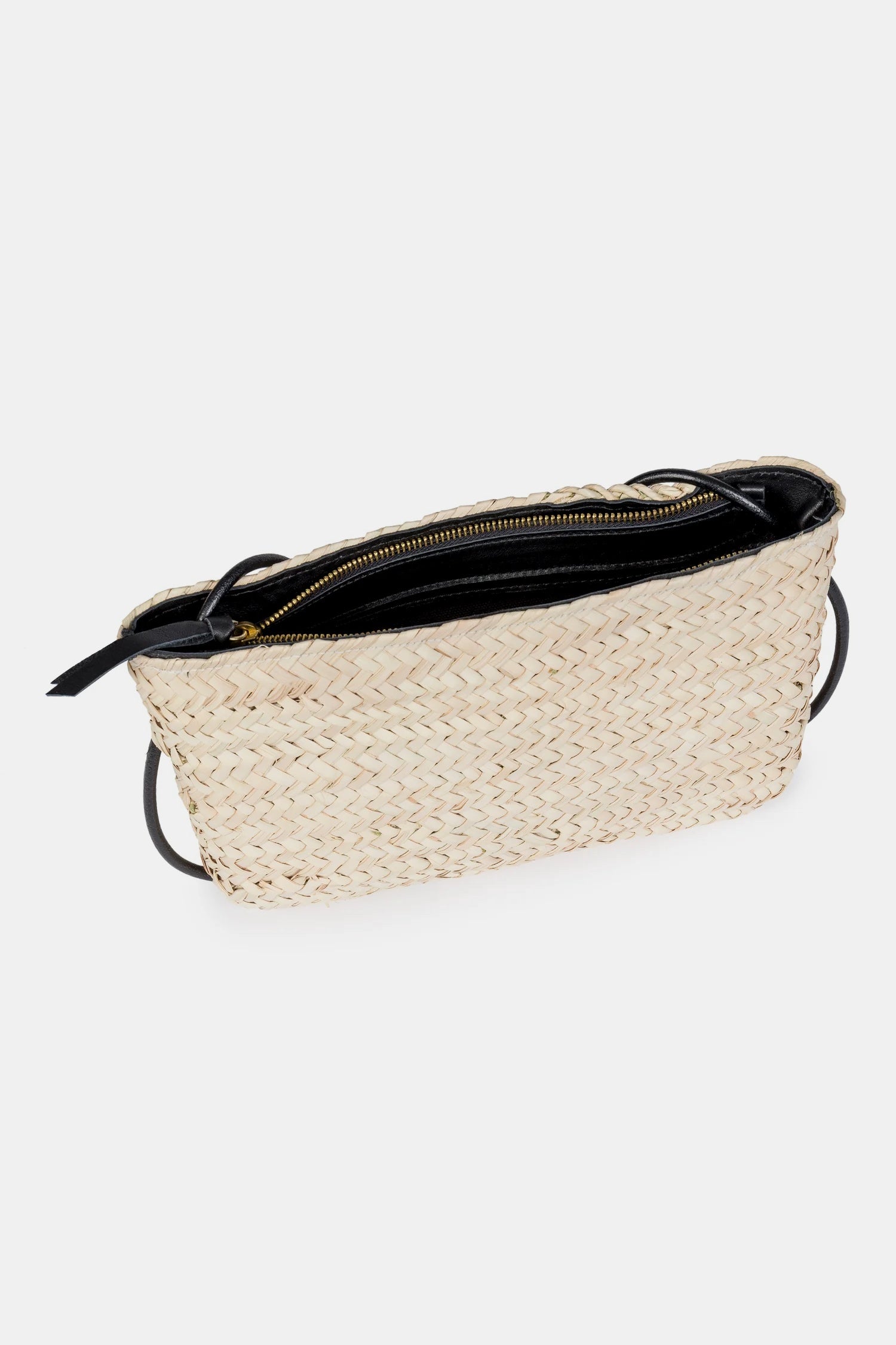 Lara Raffia Bag Black