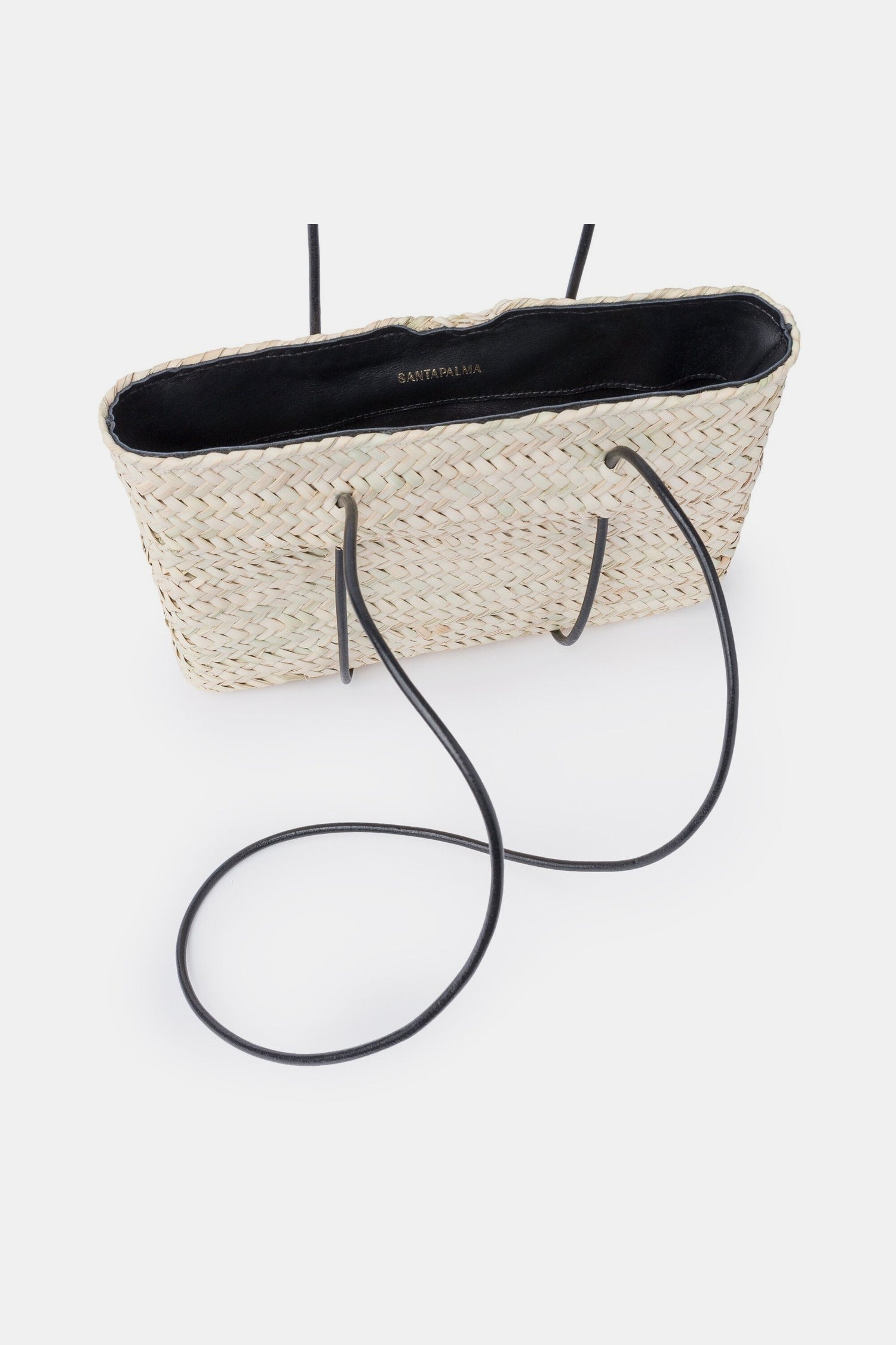 Maria Long Raffia Bag Black