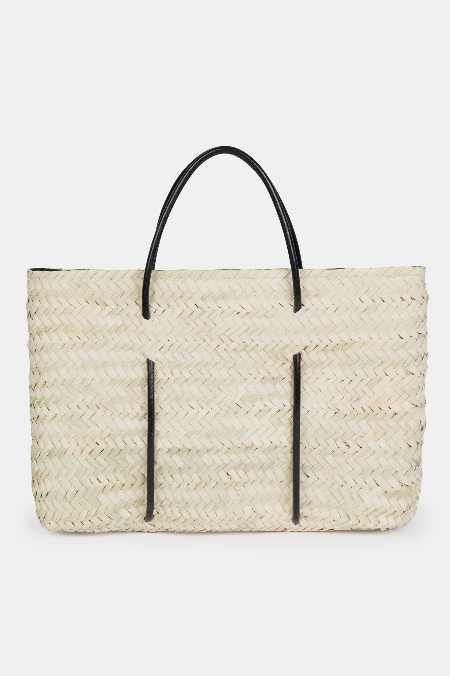 Maria Short Raffia Bag Black