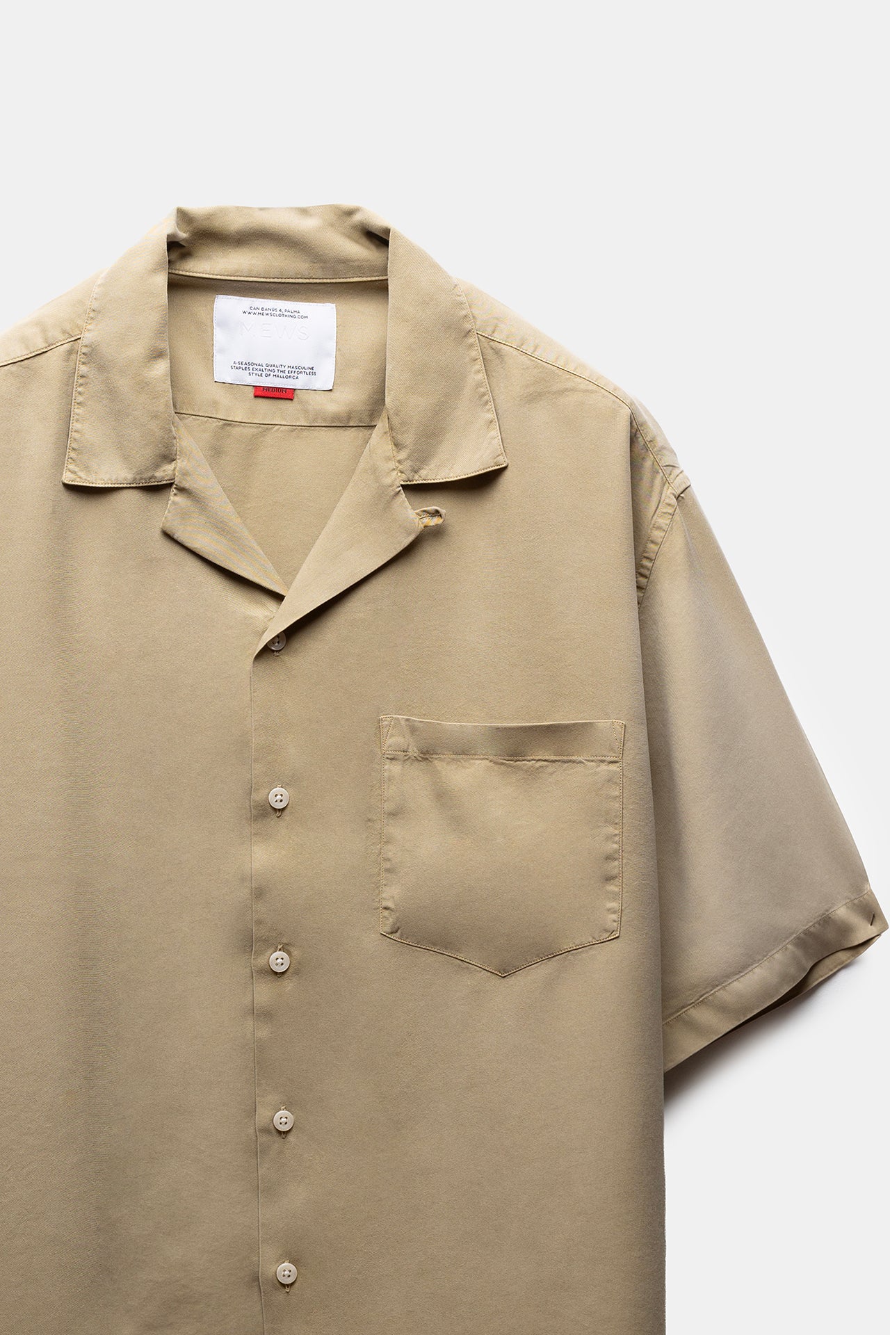 Savir Tencel Shirt Olive Green