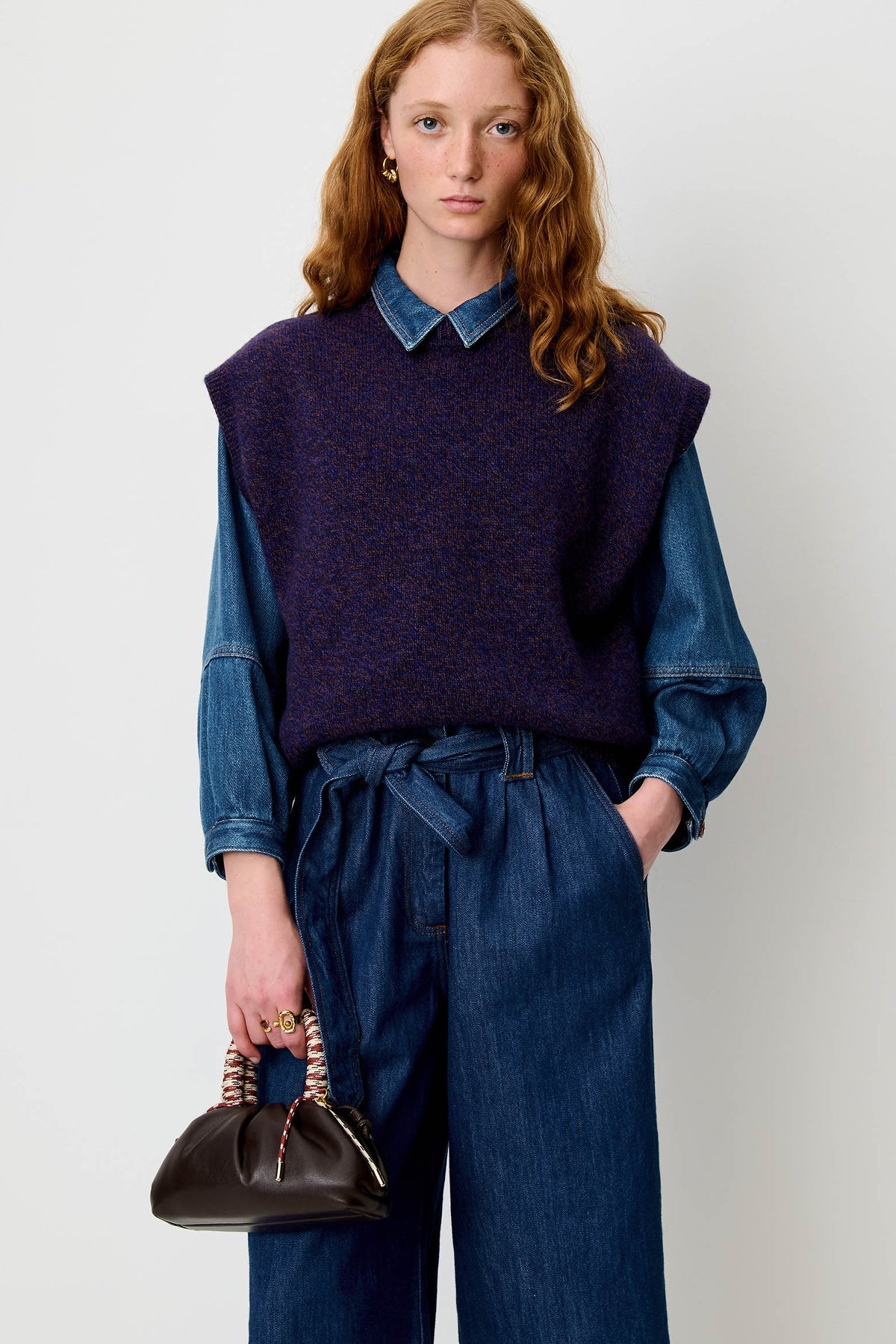 Fabinino Vest Ink Blue