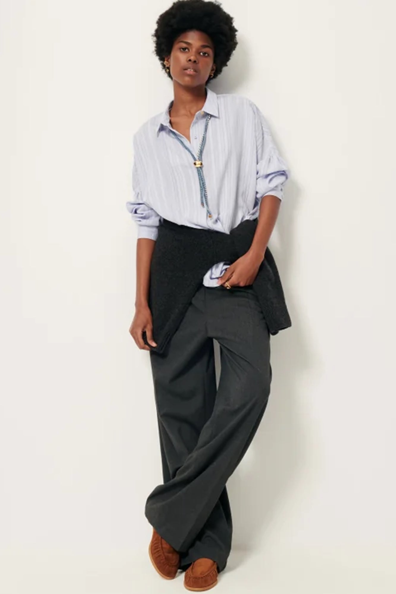 Botan Viscose Shirt Celeste